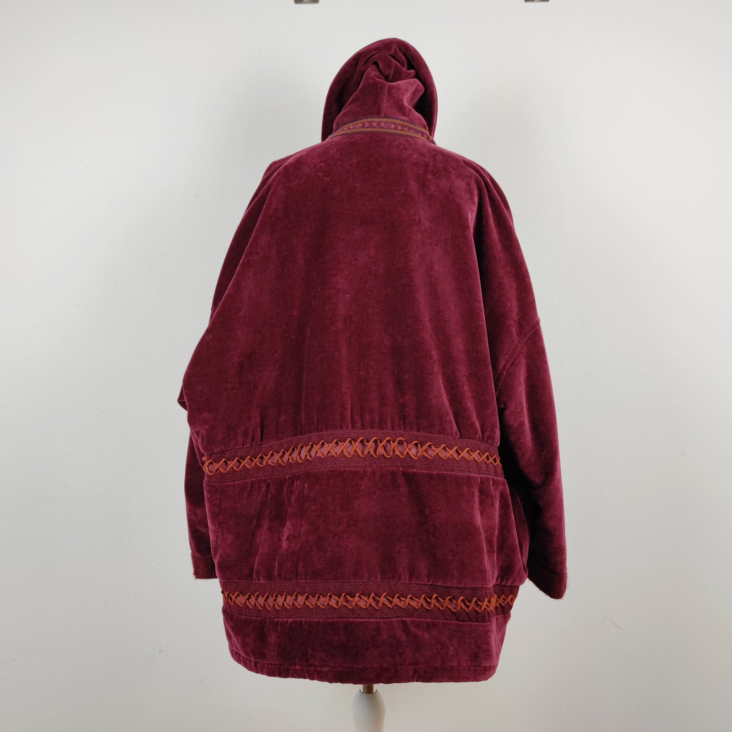 Giaccone G di Romeo Gigli velluto bordeaux