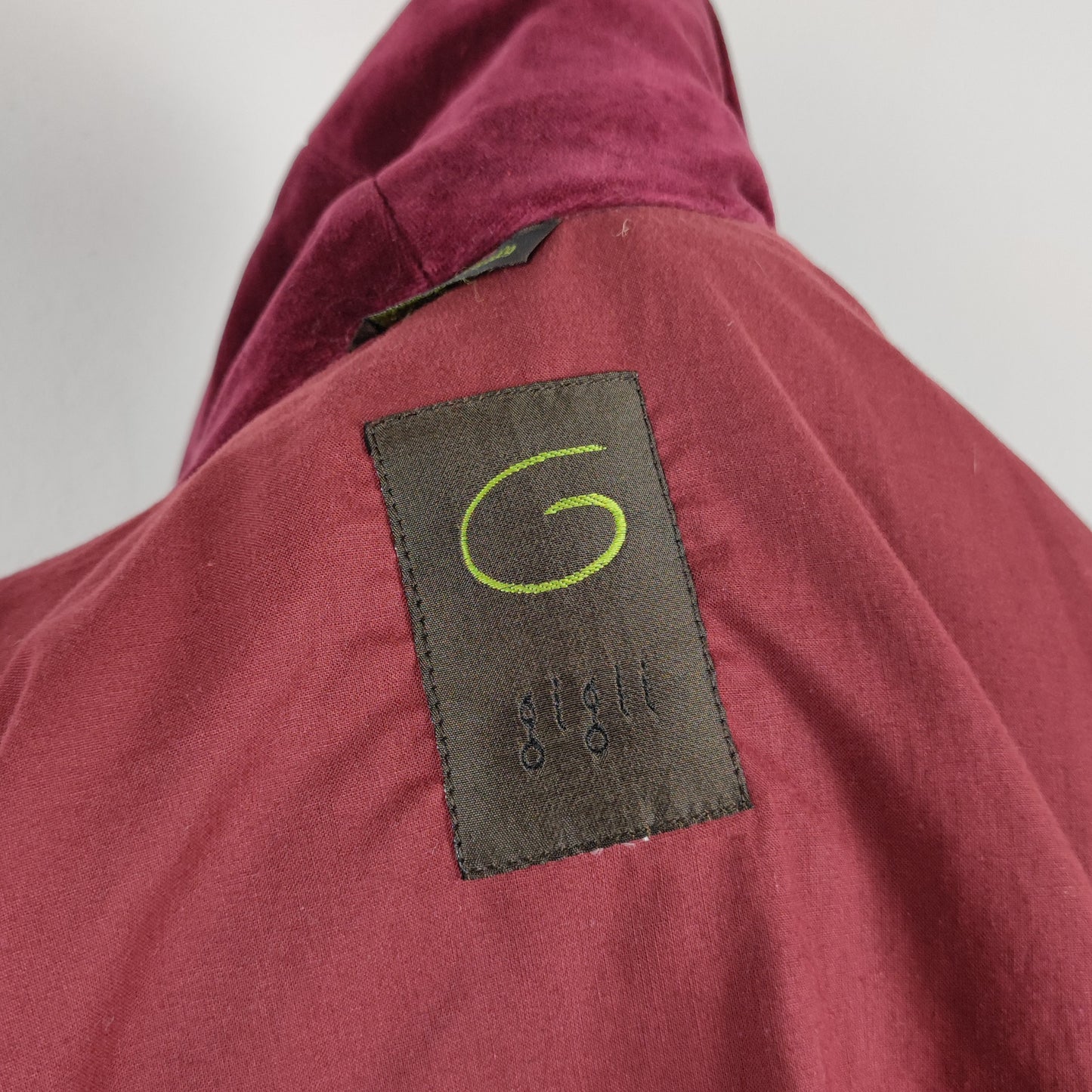 Giaccone G di Romeo Gigli velluto bordeaux