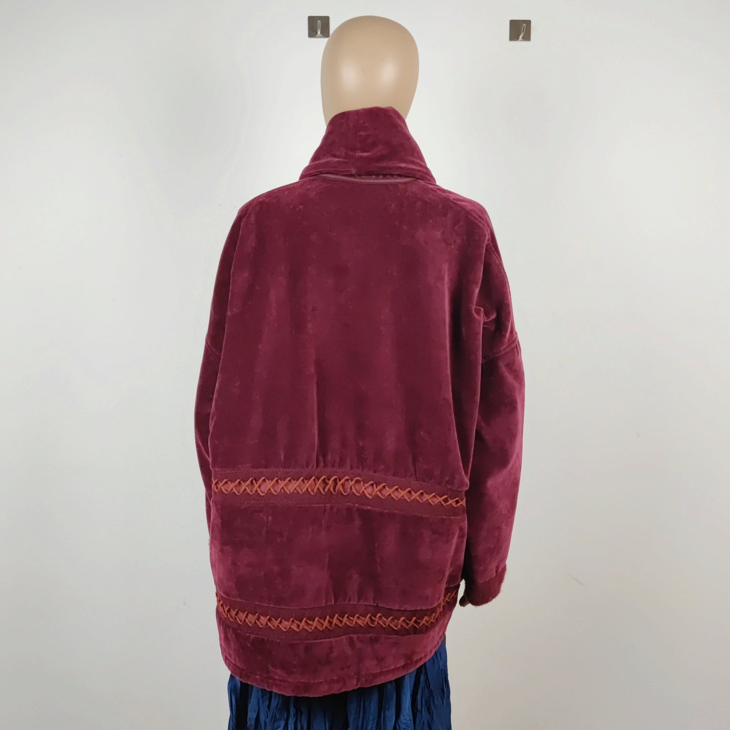 Giaccone G di Romeo Gigli velluto bordeaux