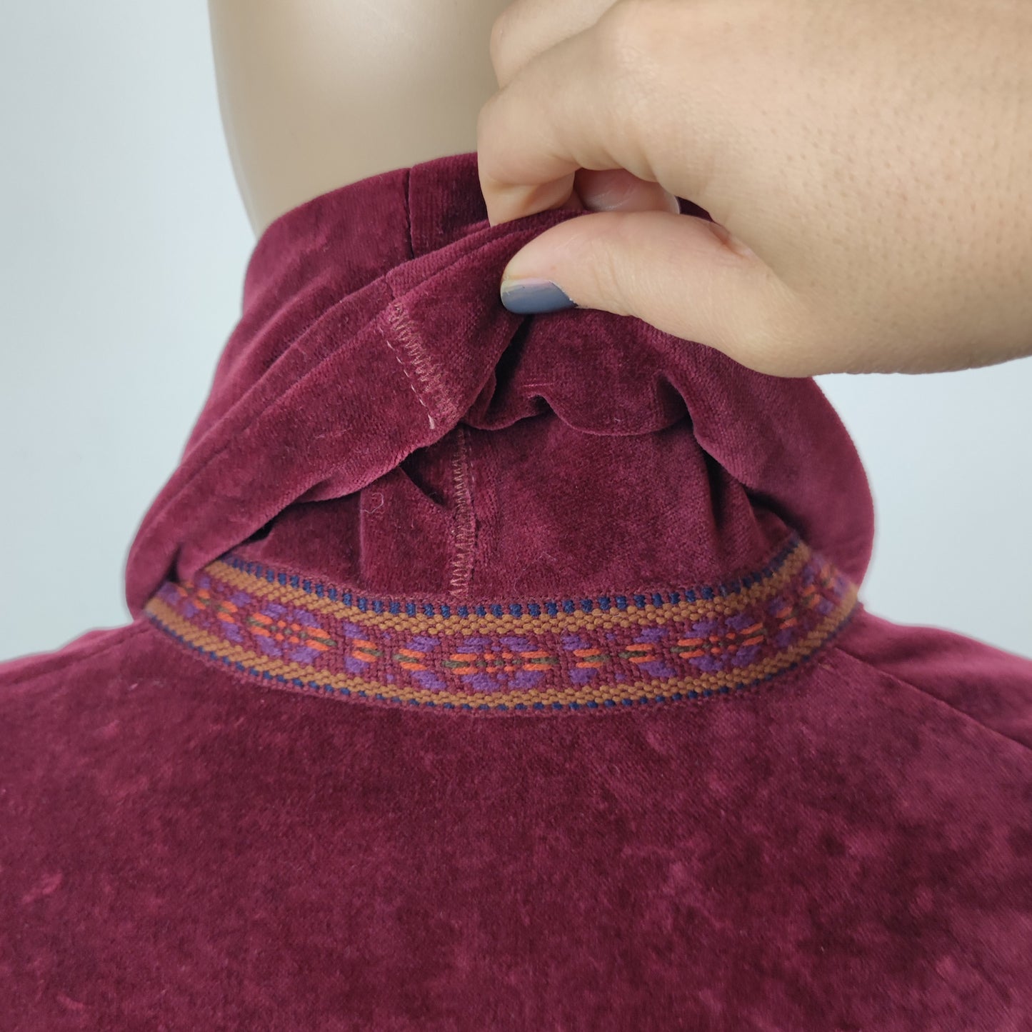 Giaccone G di Romeo Gigli velluto bordeaux
