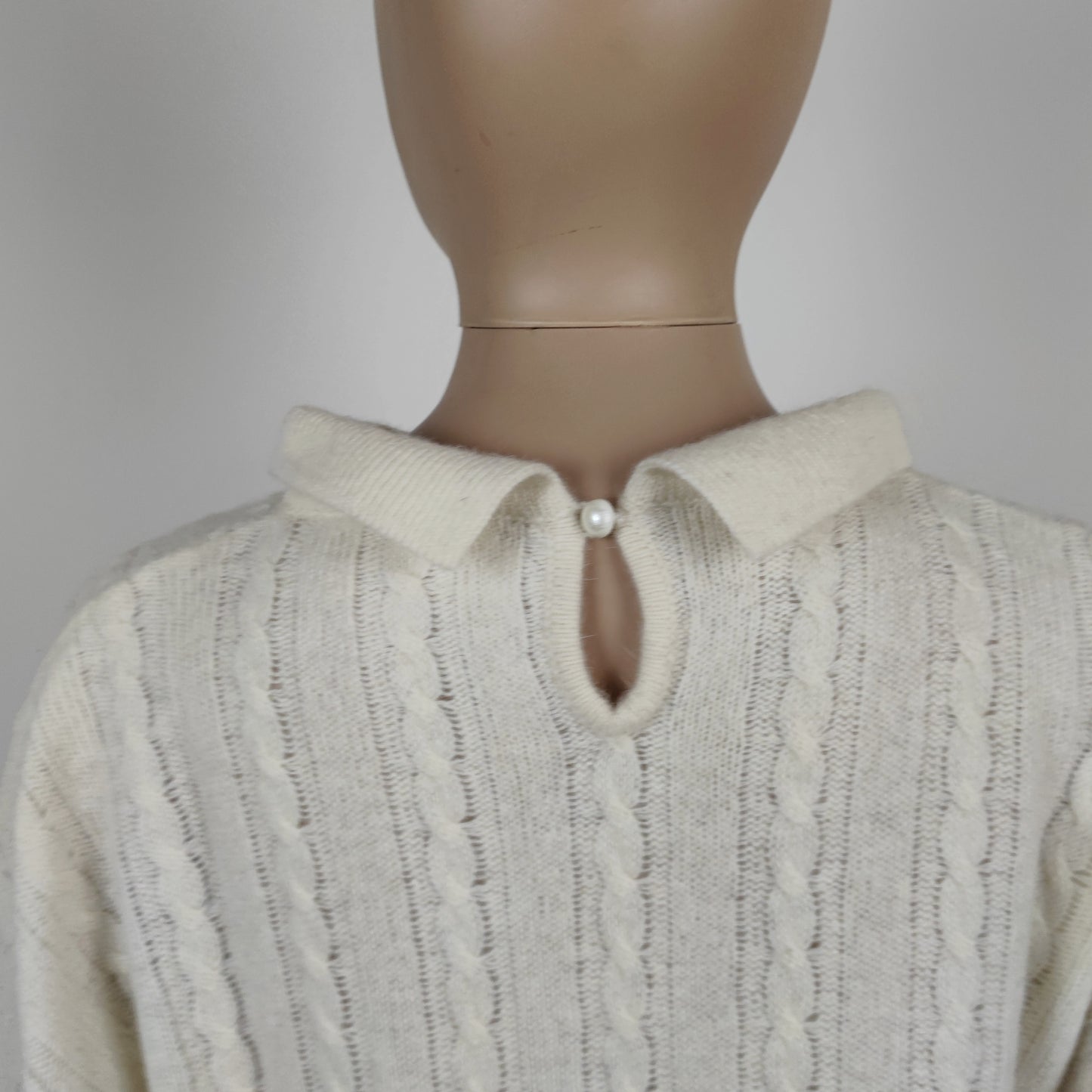 Completo vintage in maglia bianco