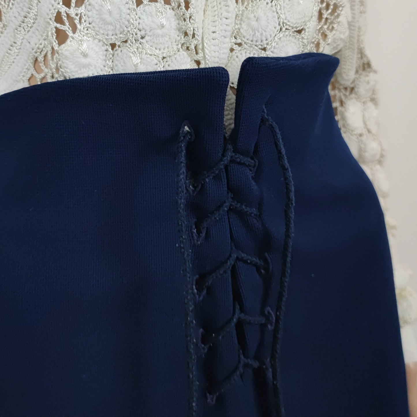 Pantaloni blu Romeo Gigli vita alta - 1992