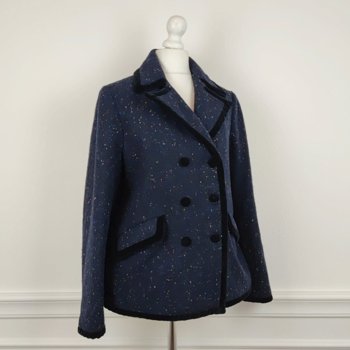 Giacca G di Romeo Gigli doppiopetto blu