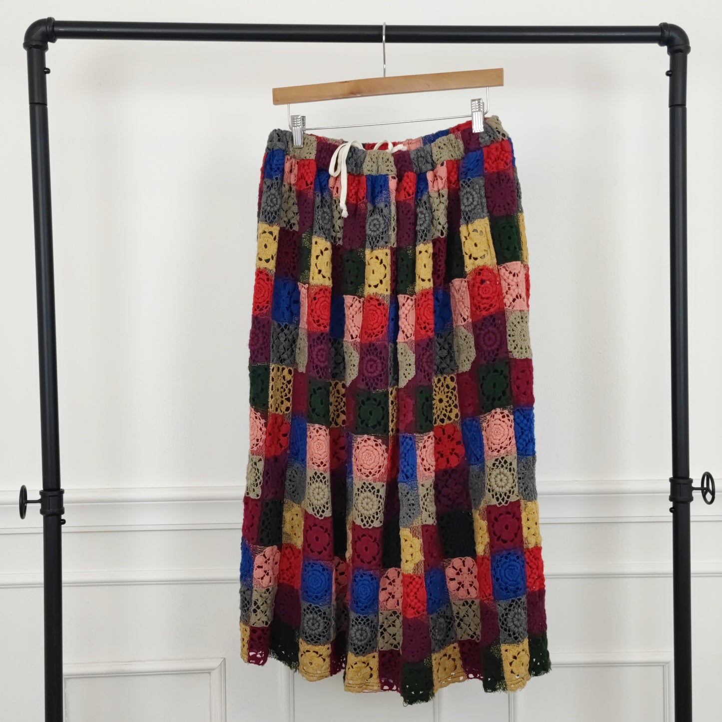 Gonna Comme des Garçons crochet multicolor