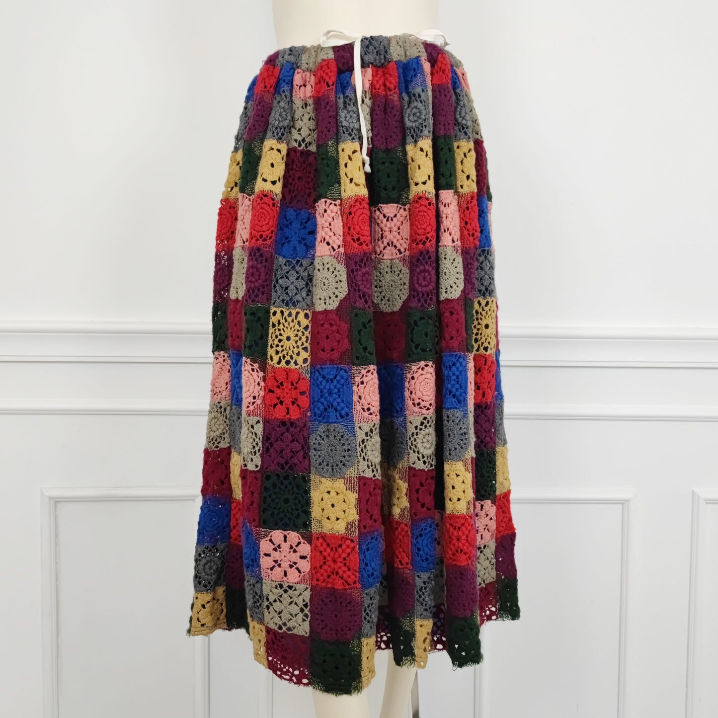Gonna Comme des Garçons crochet multicolor