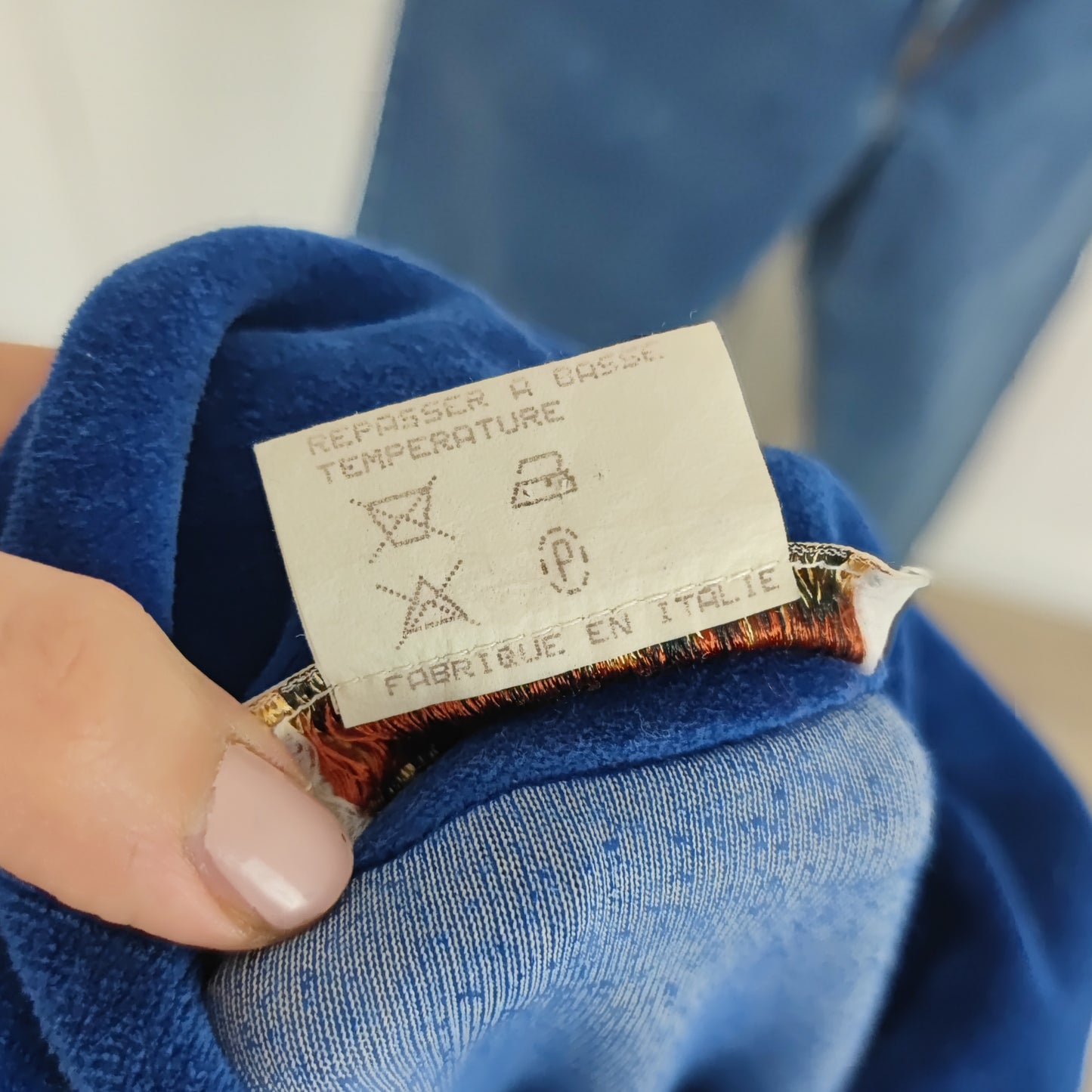 Felpa Yves Saint Laurent ciniglia blu