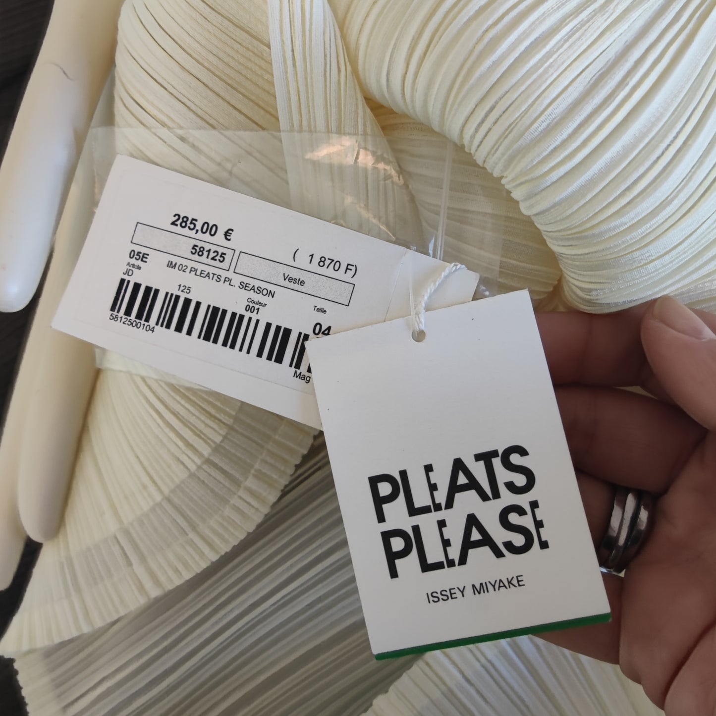 Camicia Pleats Please Issey Miyake origami