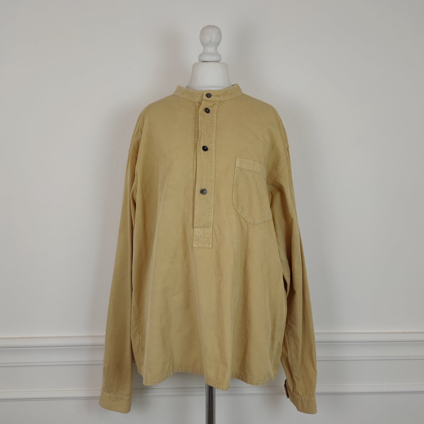 Camicia vintage Romeo Gigli velluto beige