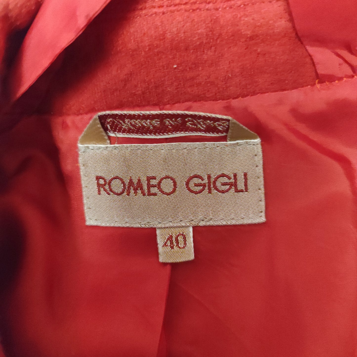 Giacca rossa Romeo Gigli
