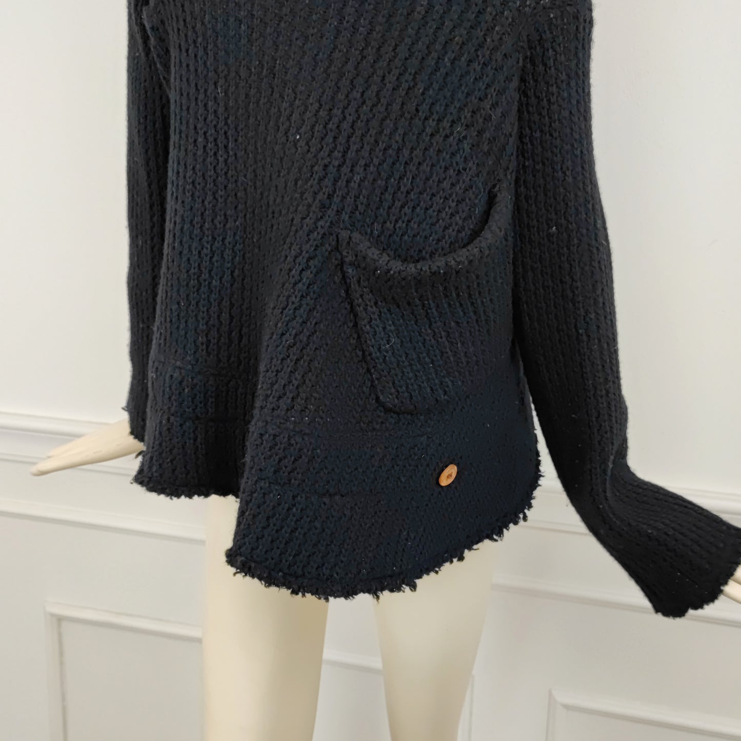 Maglione nero Comme des Garçons tondo