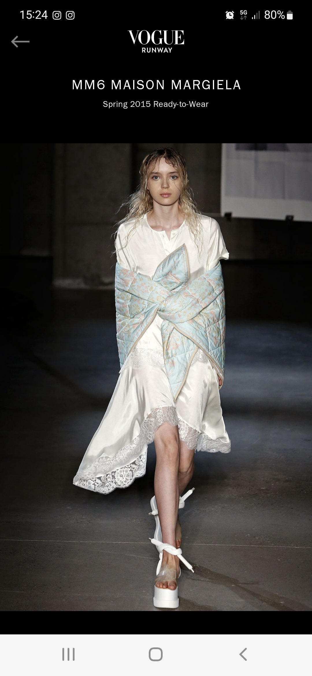 Camicia MM6 Maison Margiela pizzo nero