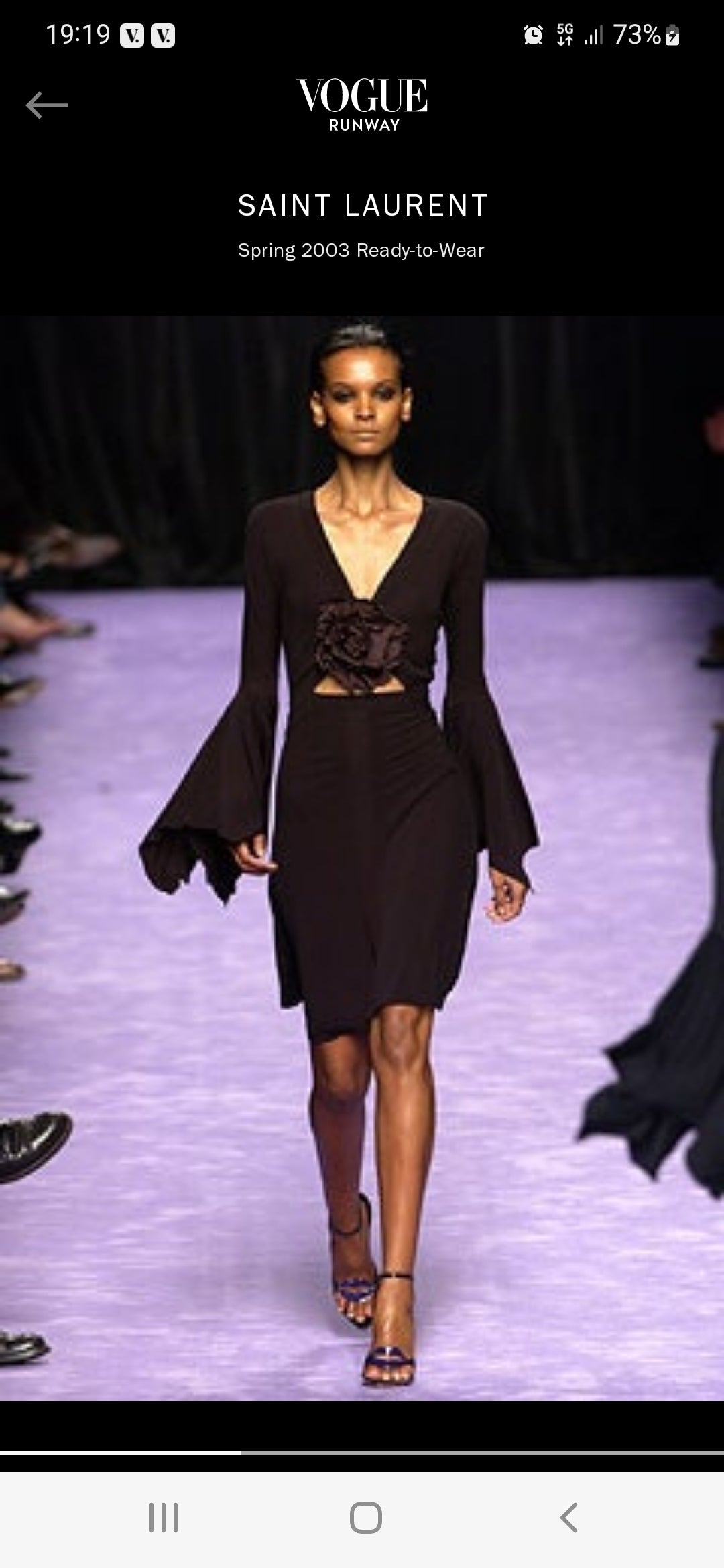 Top Yves Saint Laurent Rive gauche nero