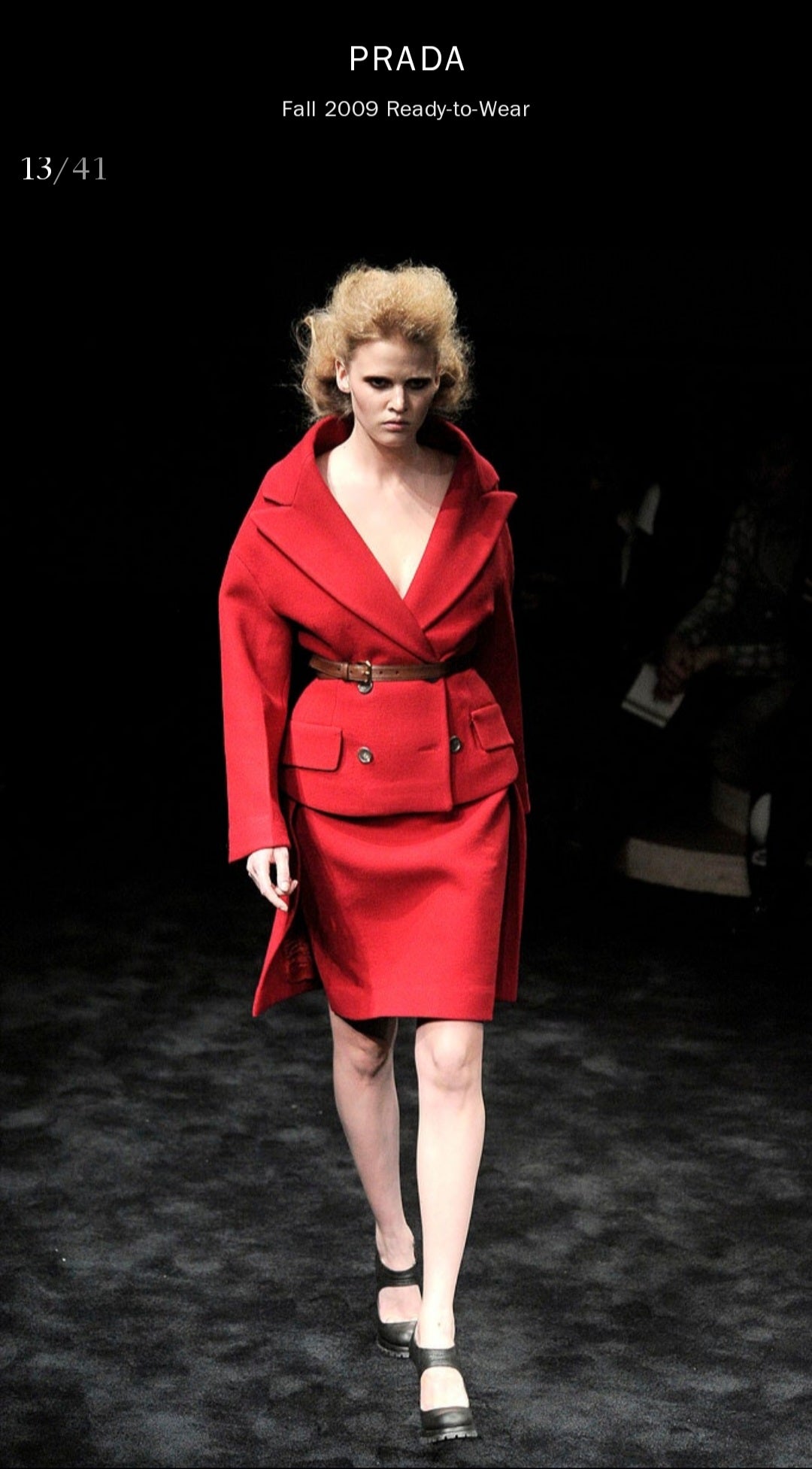 Cappotto Prada Fw2009 rosso carminio