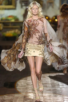 Roberto Cavalli | Top in seta runway ss 2005