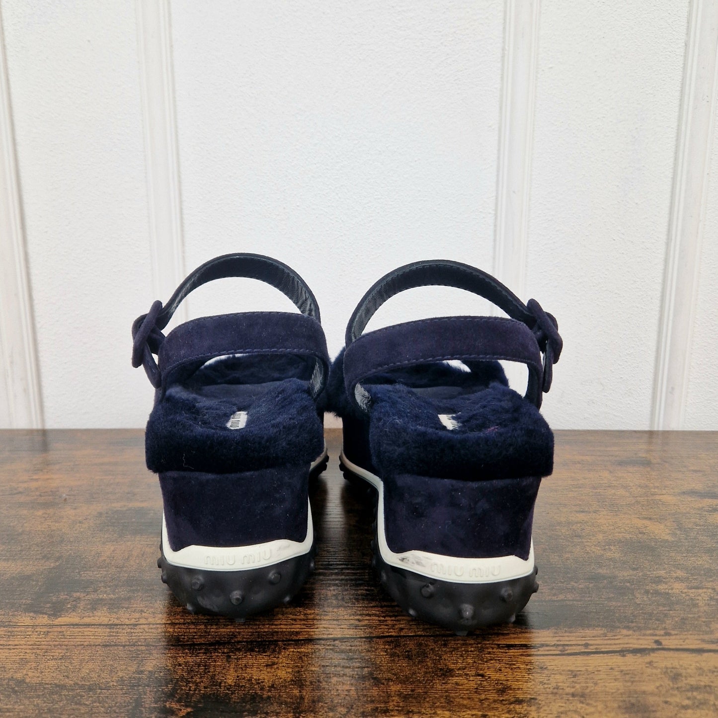 Miu Miu | Sandali in pelo blu