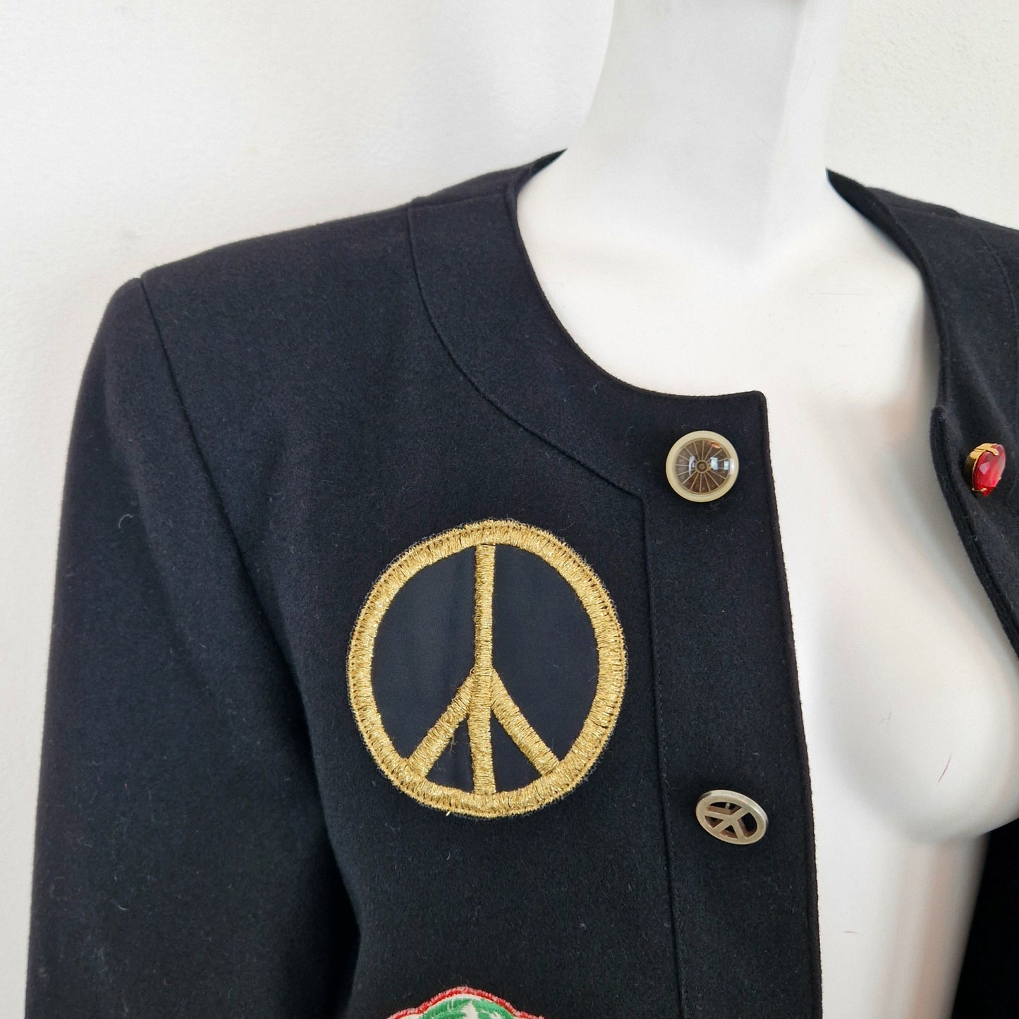 Giacca corta Moschino peace&love