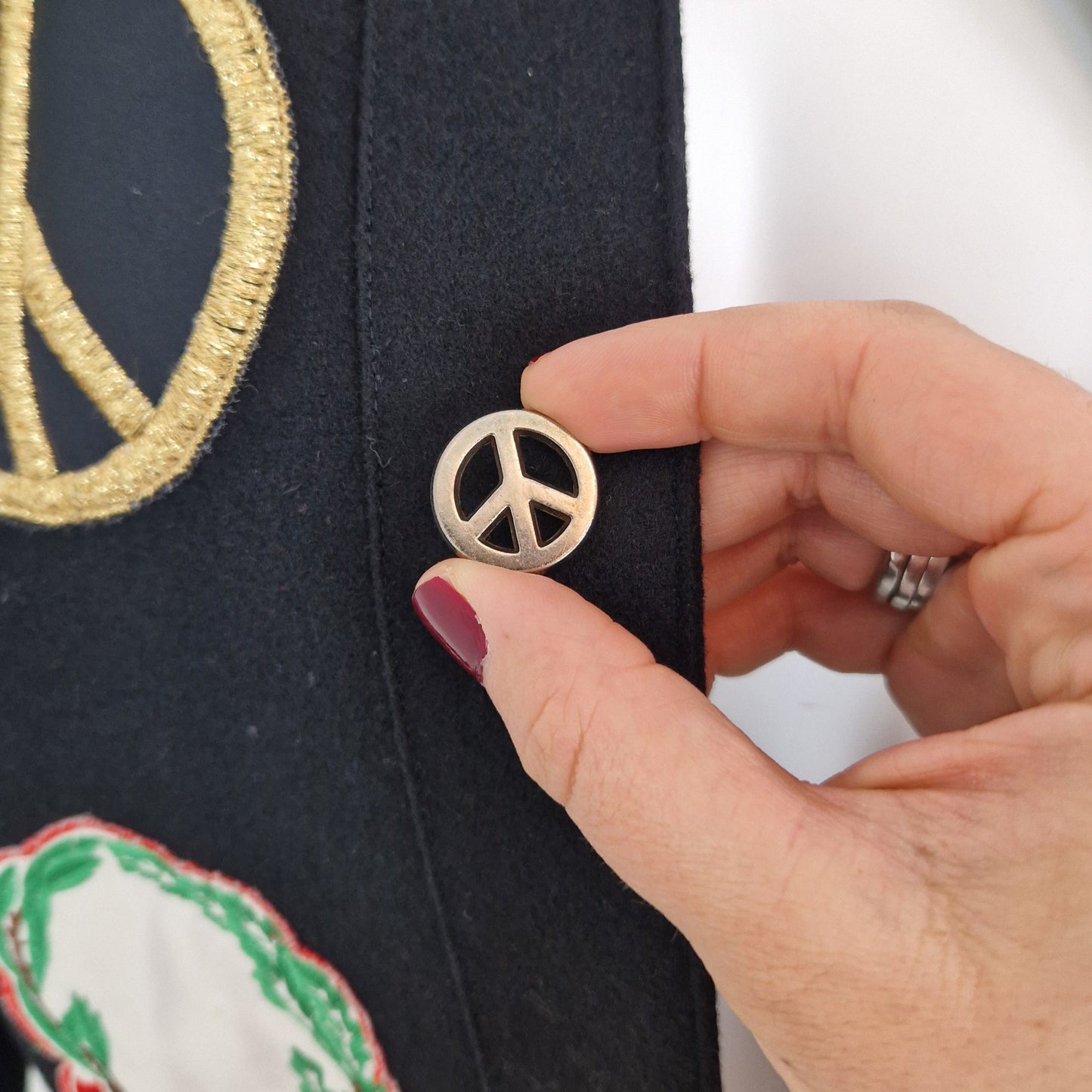 Giacca corta Moschino peace&love