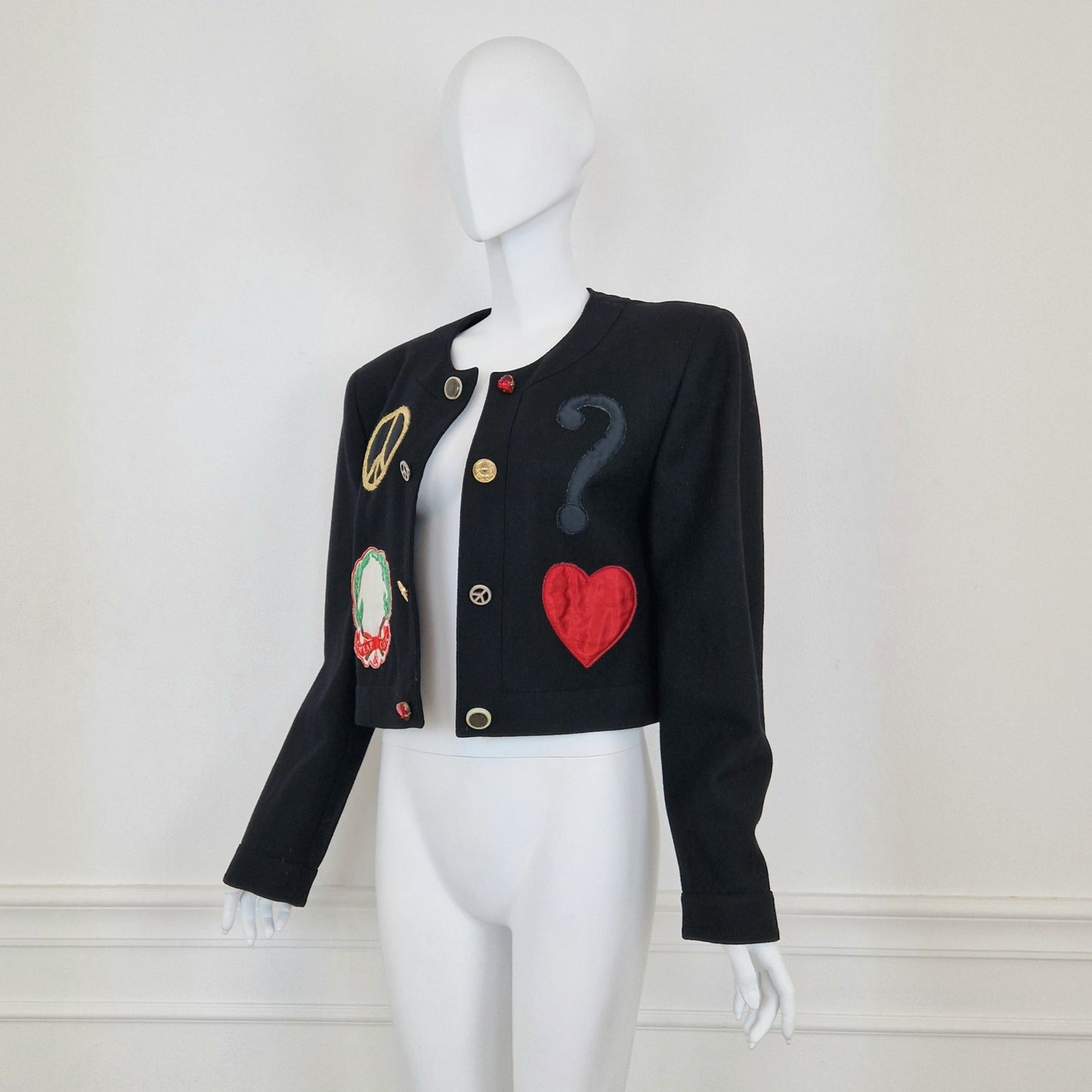 Giacca corta Moschino peace&love