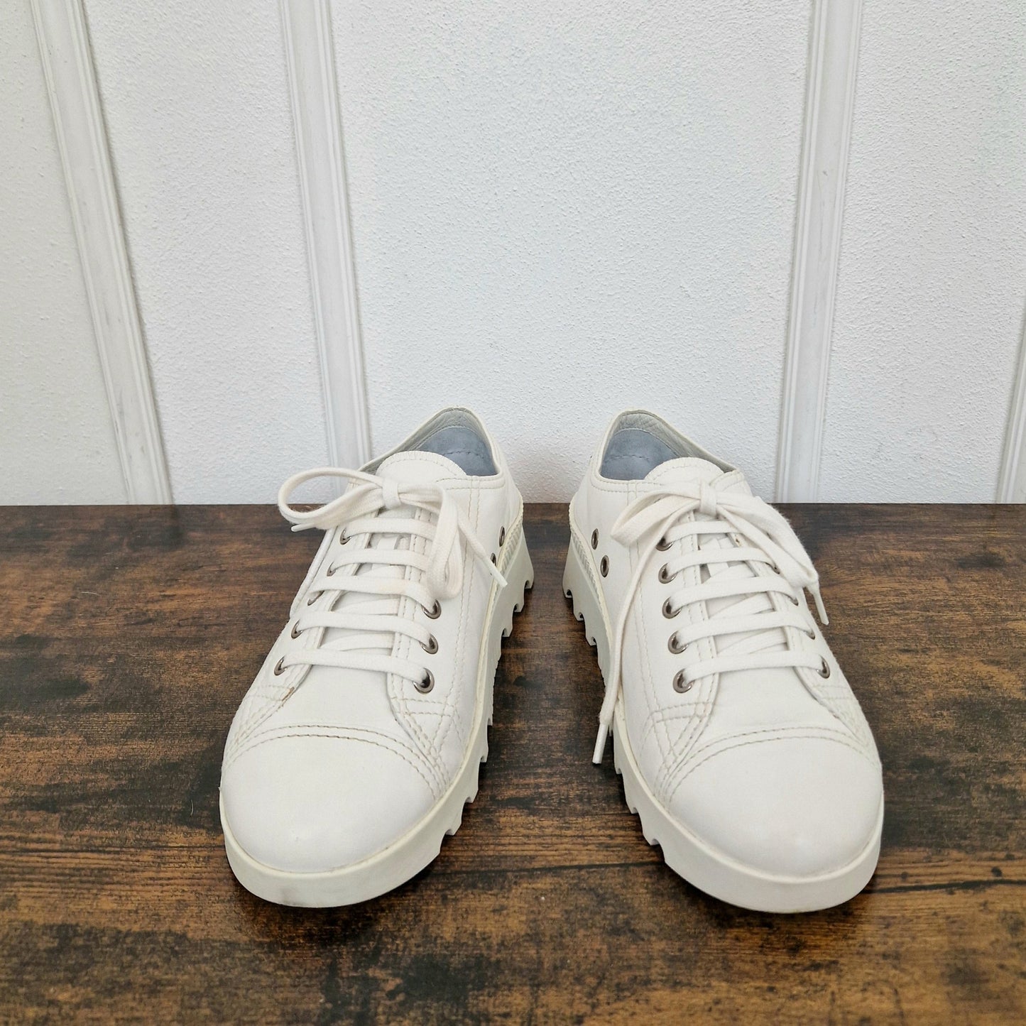 Miu Miu | Sneakers in pelle bianca