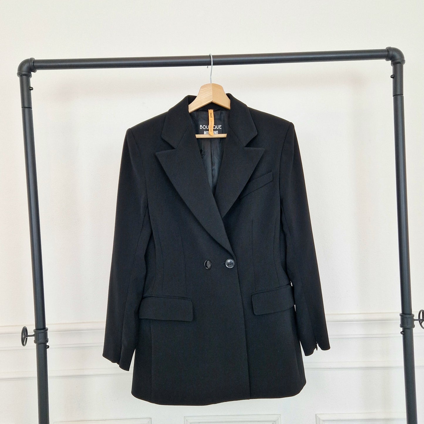 Moschino Boutique | Blazer nero con cerniere