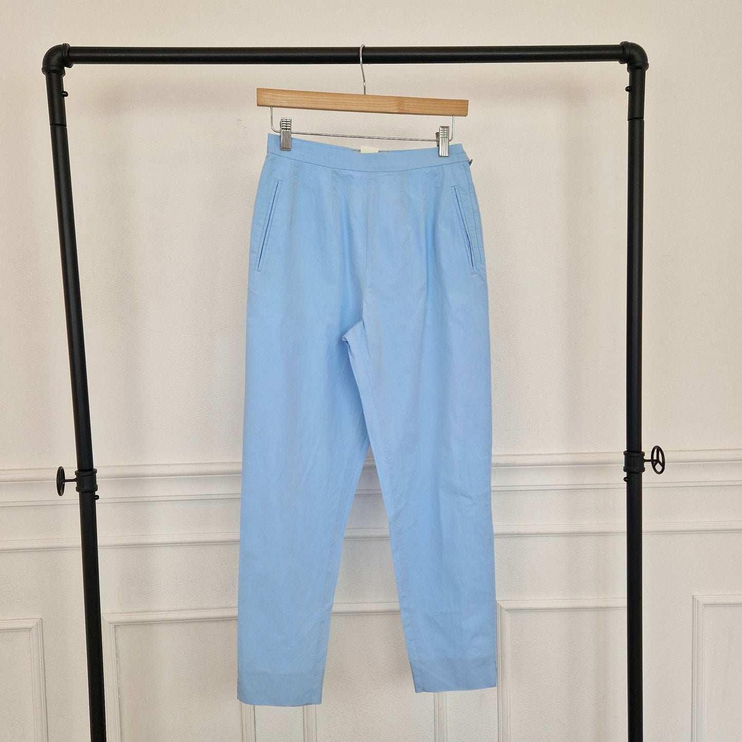 New York Industrie | Pantaloni in cotone azzurro