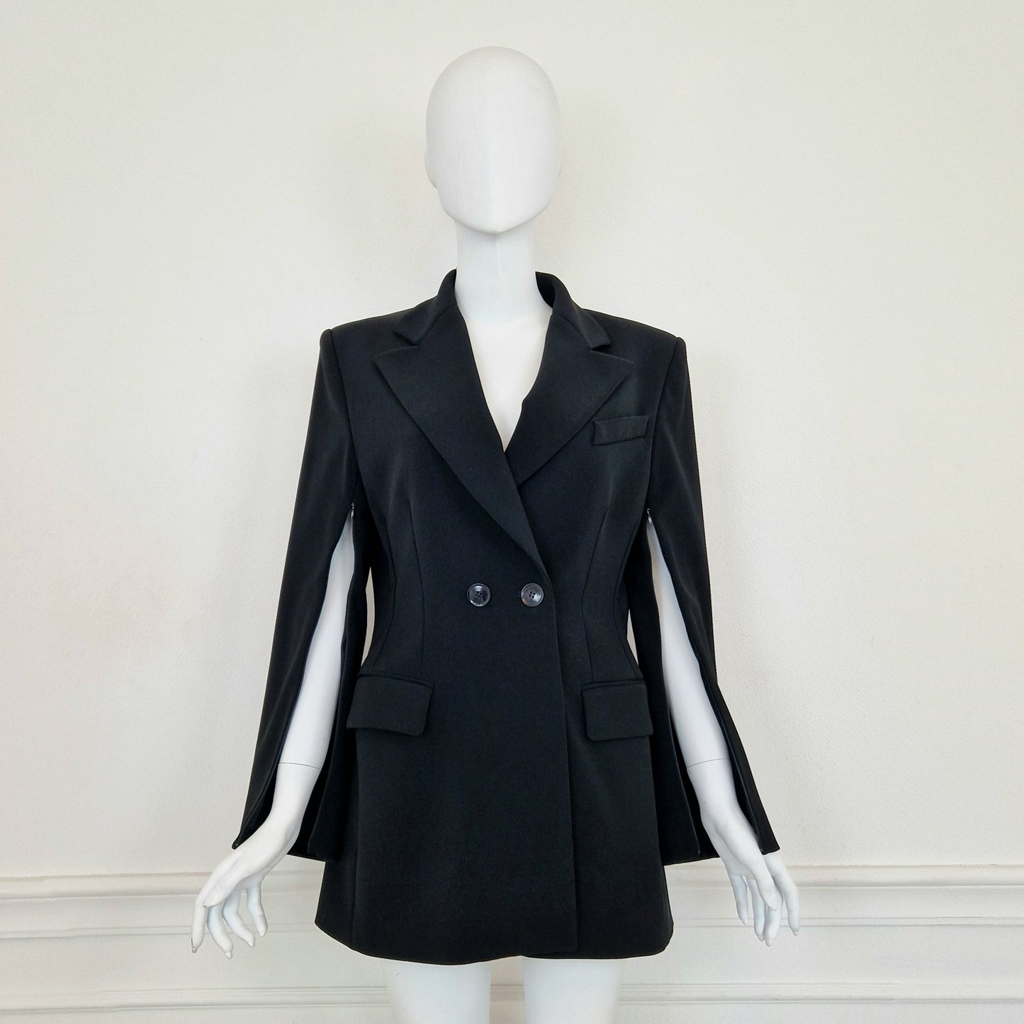 Moschino Boutique | Blazer nero con cerniere