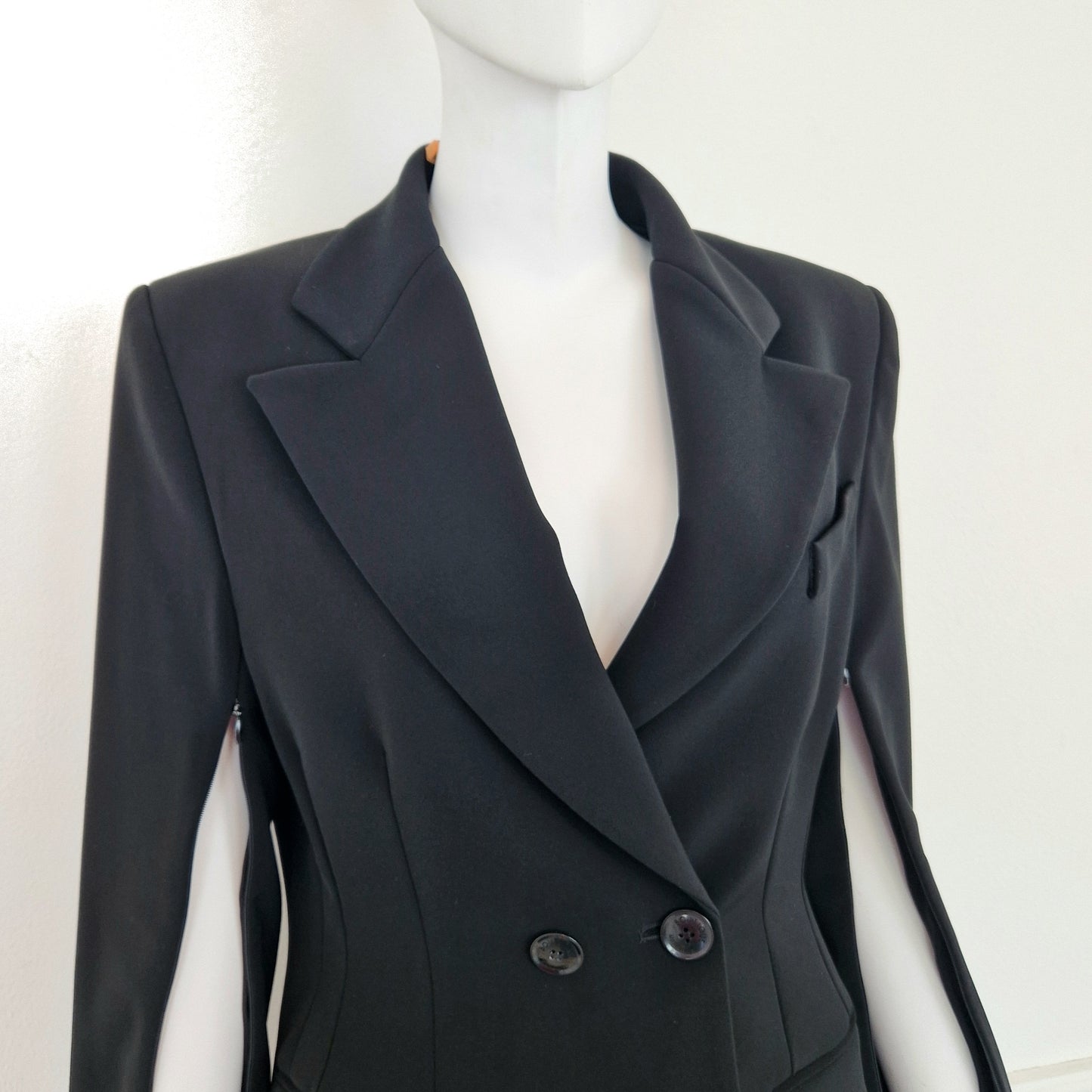 Moschino Boutique | Blazer nero con cerniere