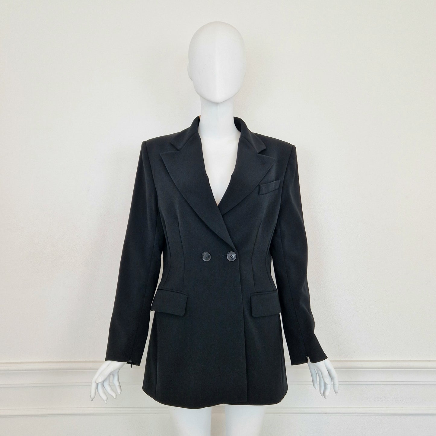 Moschino Boutique | Blazer nero con cerniere