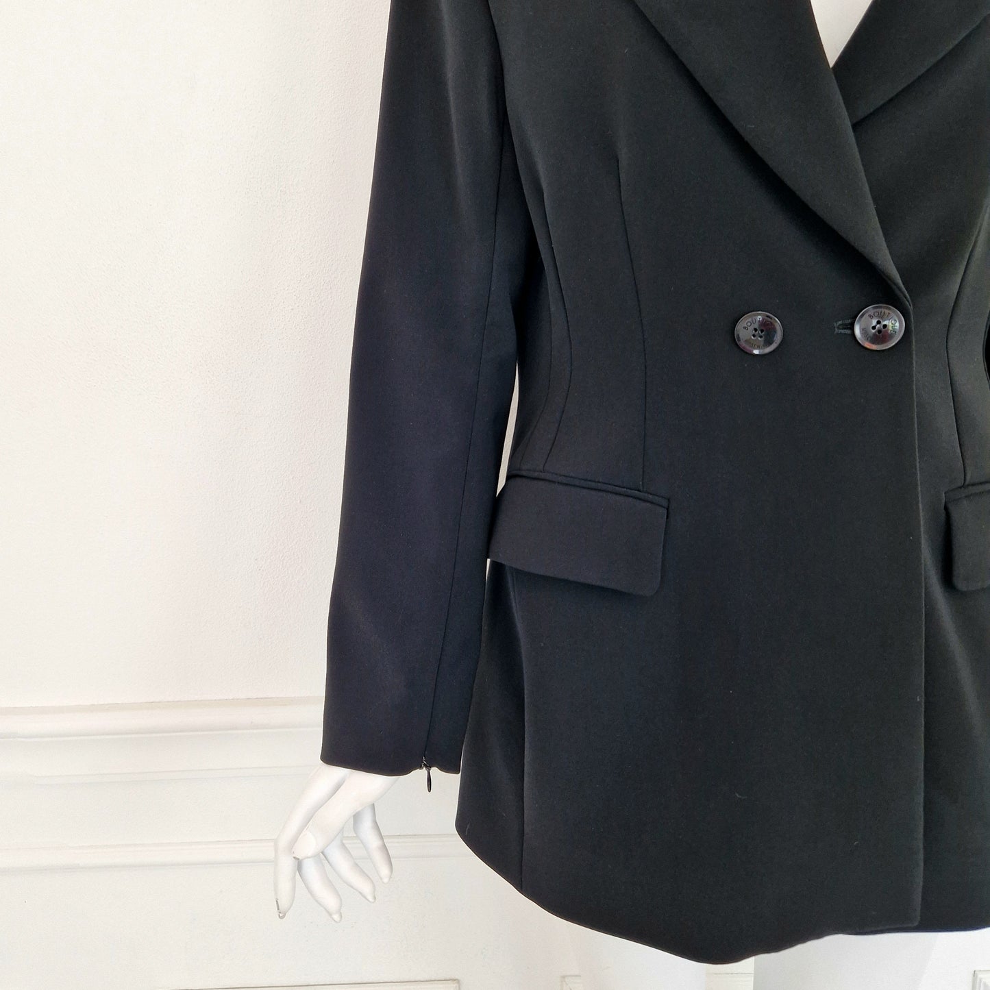 Moschino Boutique | Blazer nero con cerniere