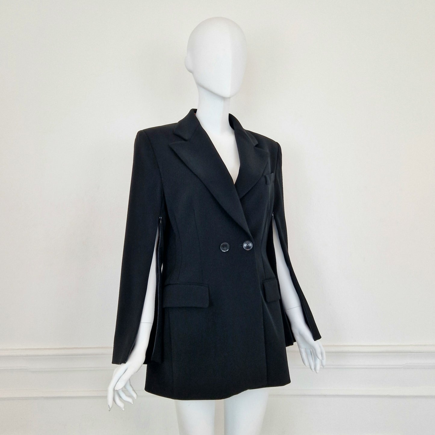 Moschino Boutique | Blazer nero con cerniere