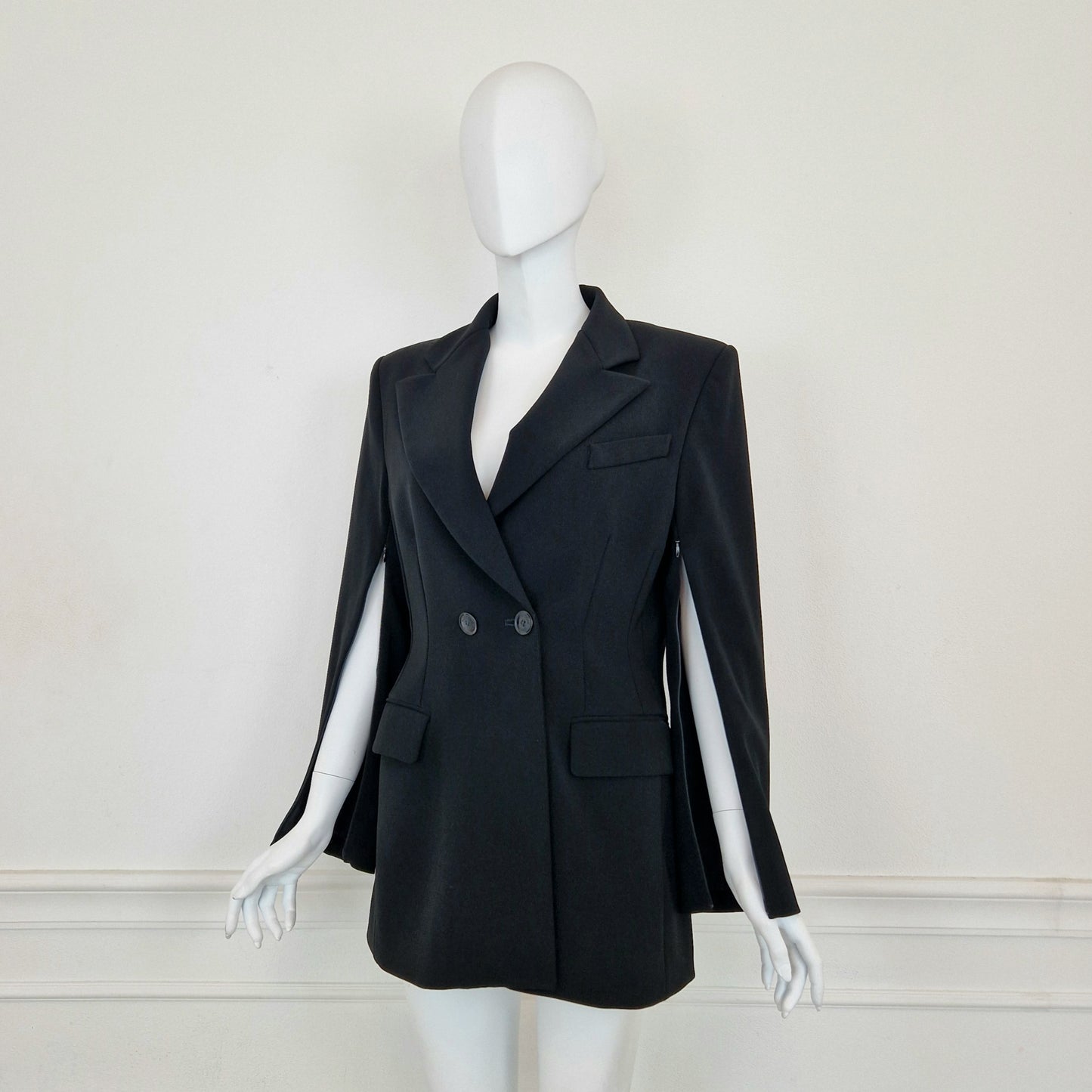 Moschino Boutique | Blazer nero con cerniere