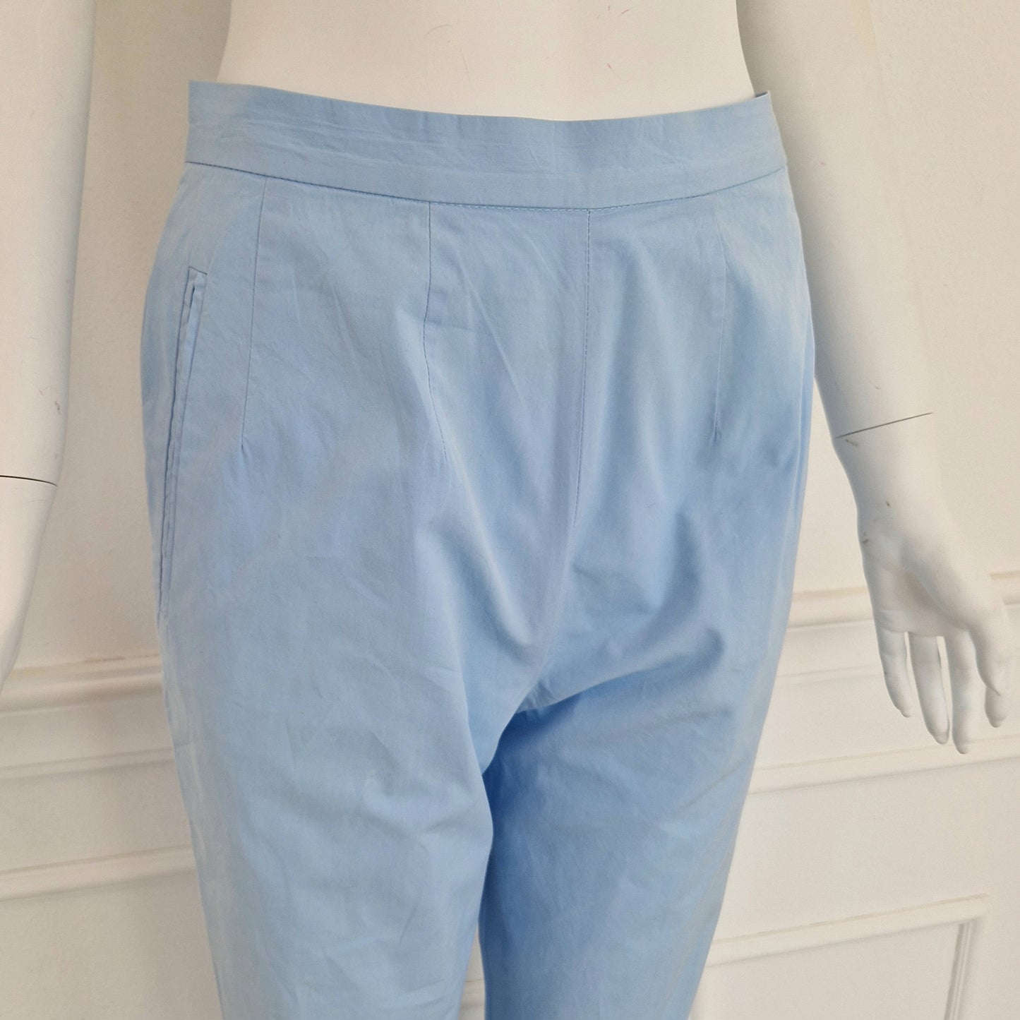 New York Industrie | Pantaloni in cotone azzurro