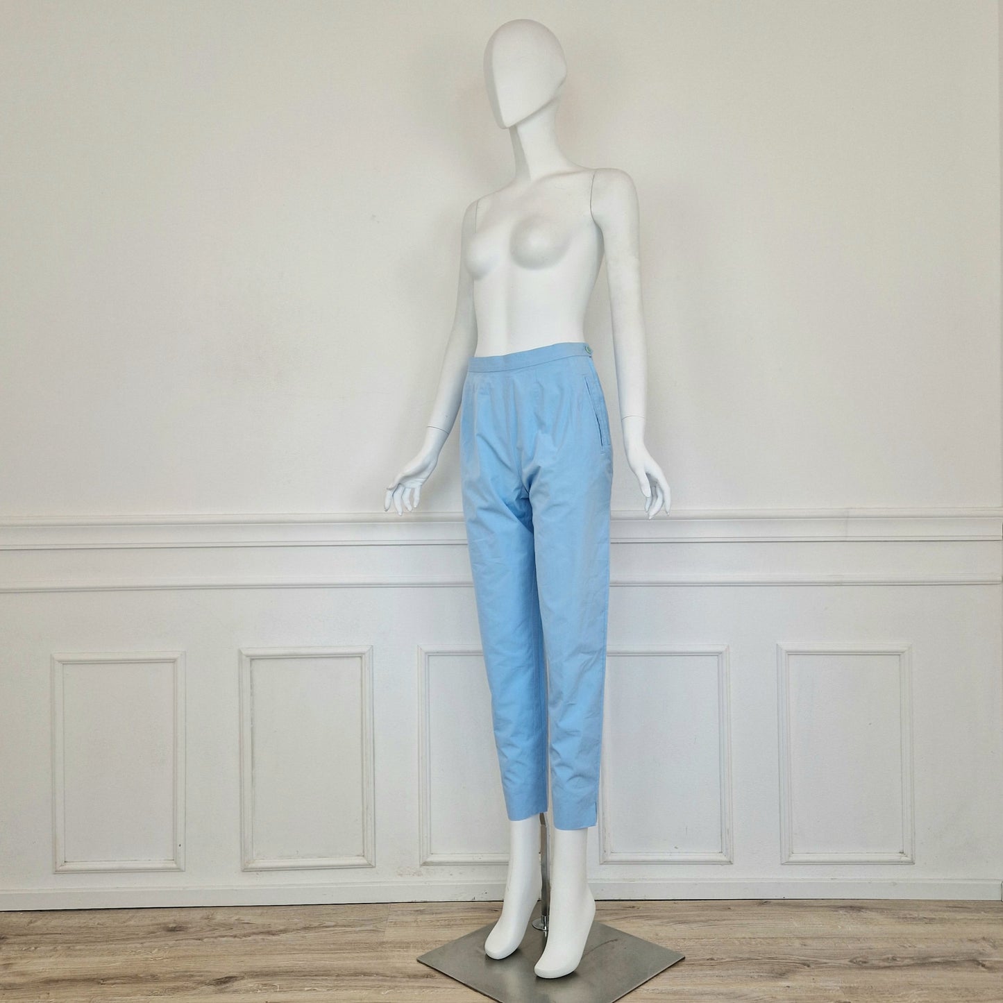 New York Industrie | Pantaloni in cotone azzurro