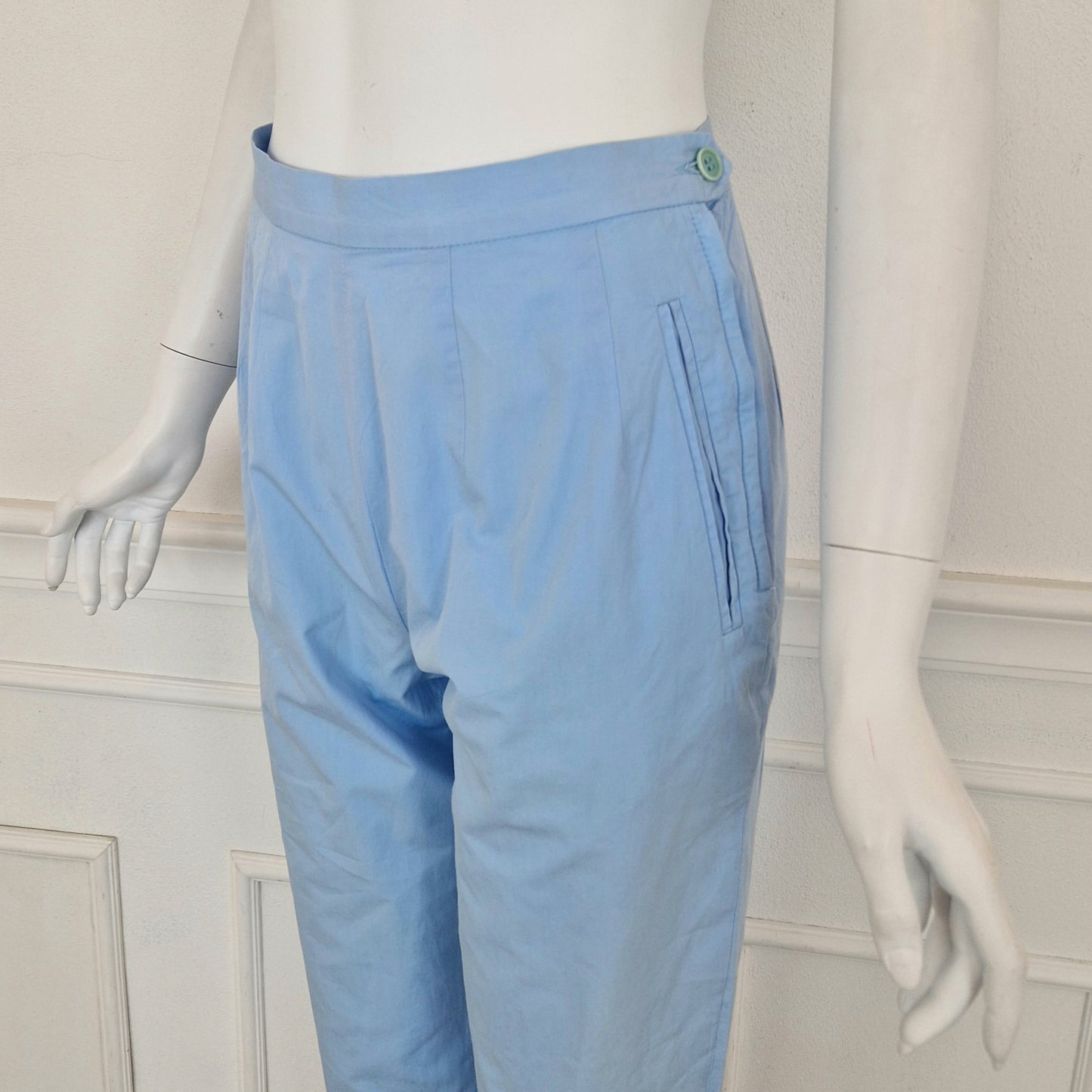 New York Industrie | Pantaloni in cotone azzurro