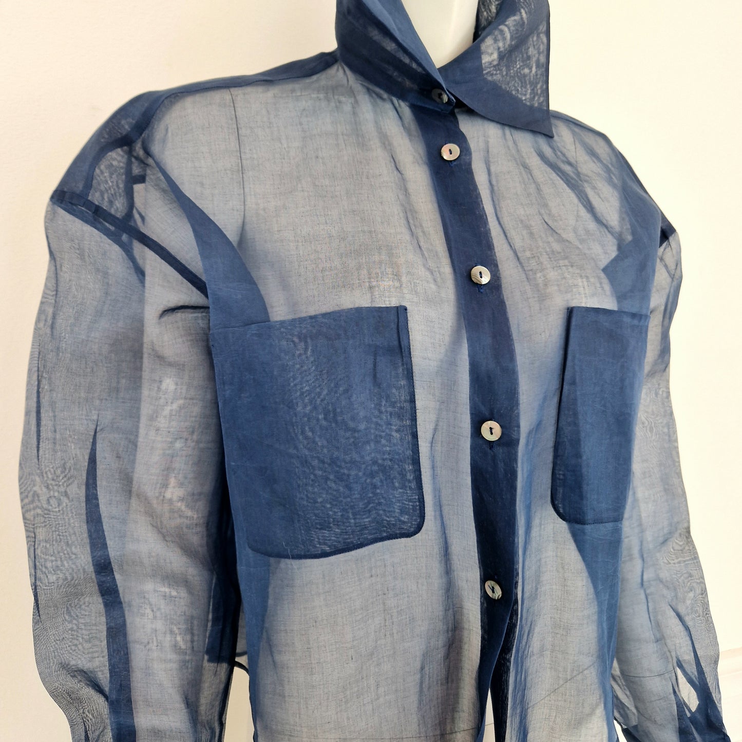 Romeo Gigli | Camicia ottanio velata 1992