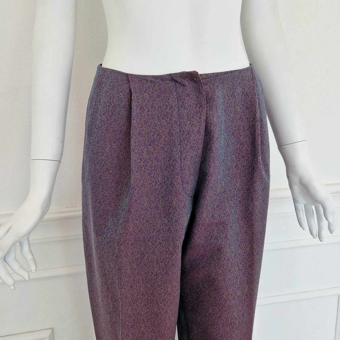 Romeo Gigli | Pantaloni vintage blu-viola