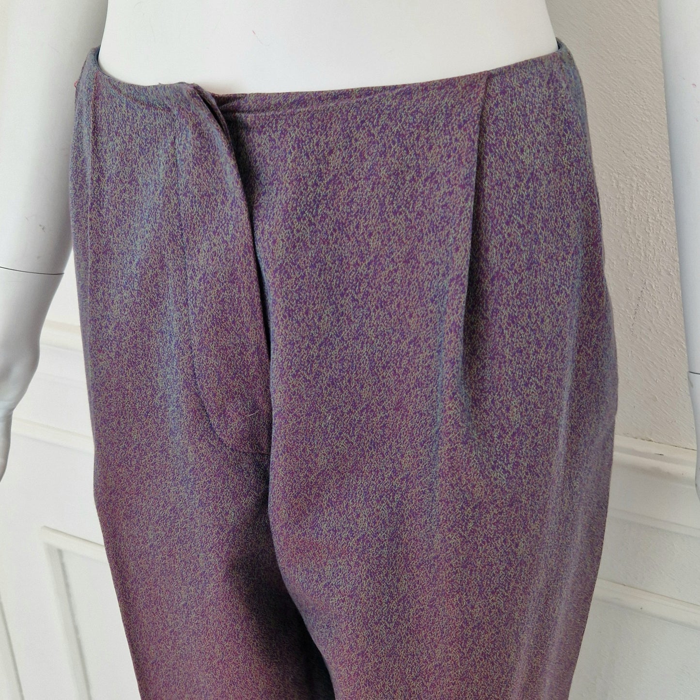 Romeo Gigli | Pantaloni vintage blu-viola