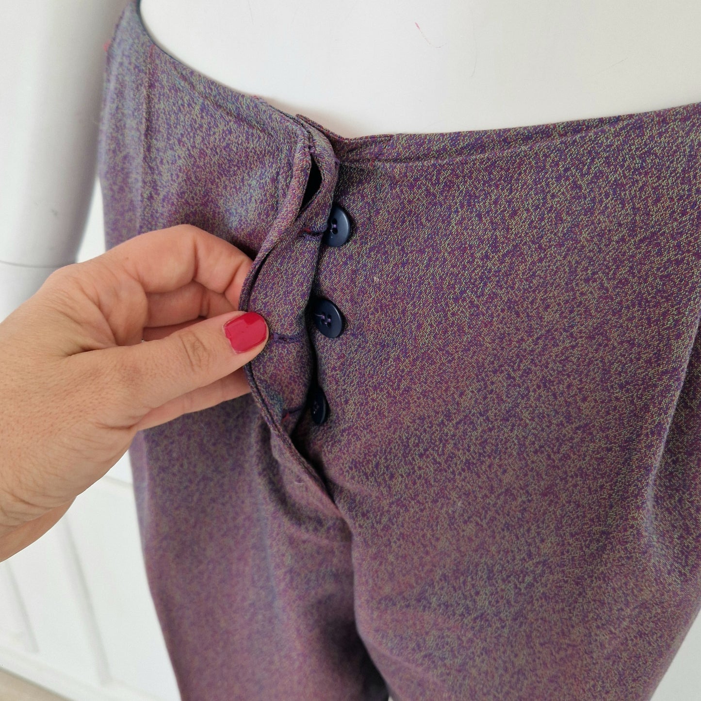 Romeo Gigli | Pantaloni vintage blu-viola