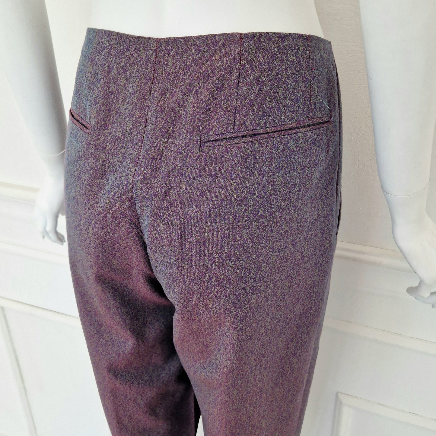 Romeo Gigli | Pantaloni vintage blu-viola