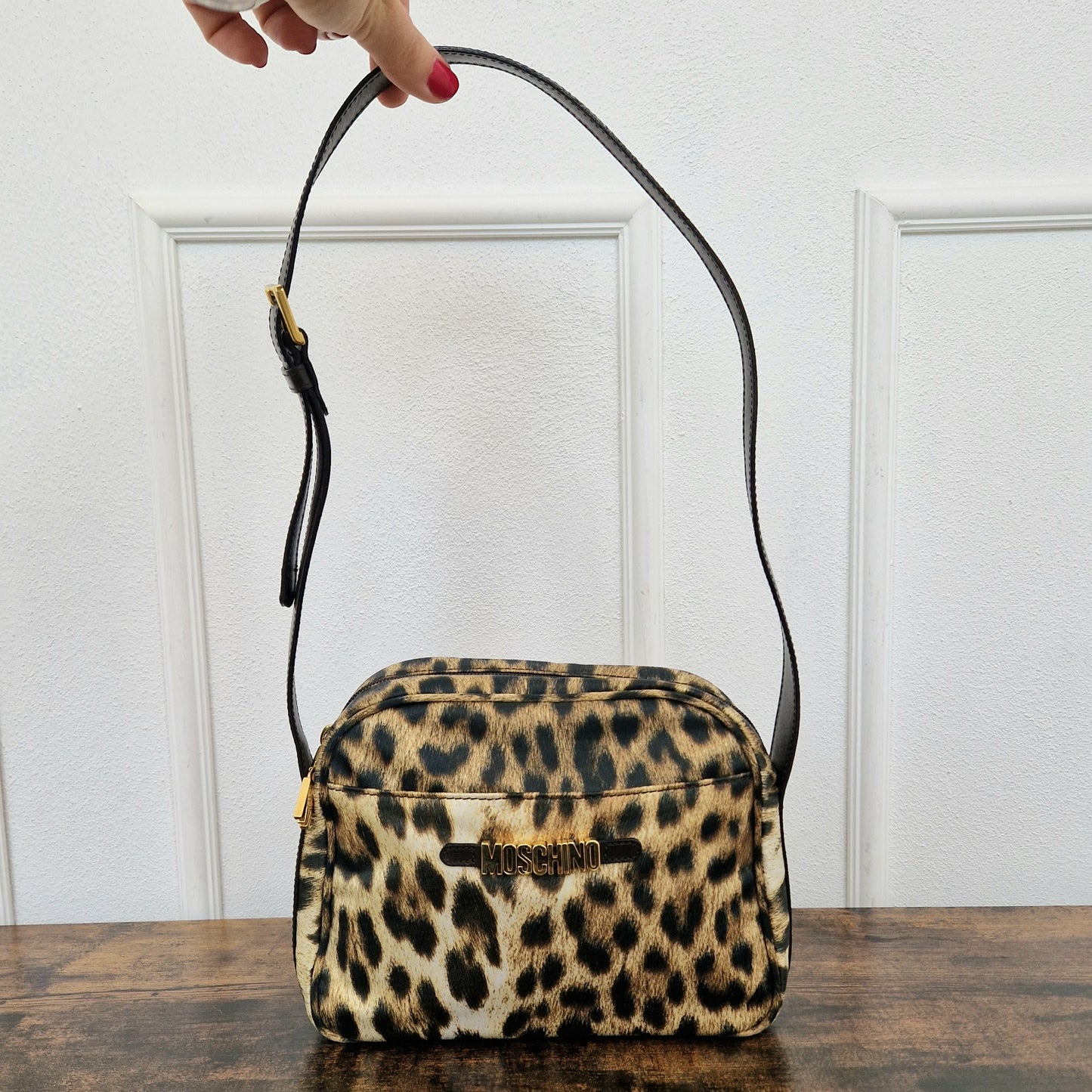 Moschino | Borsa a spalla animalier