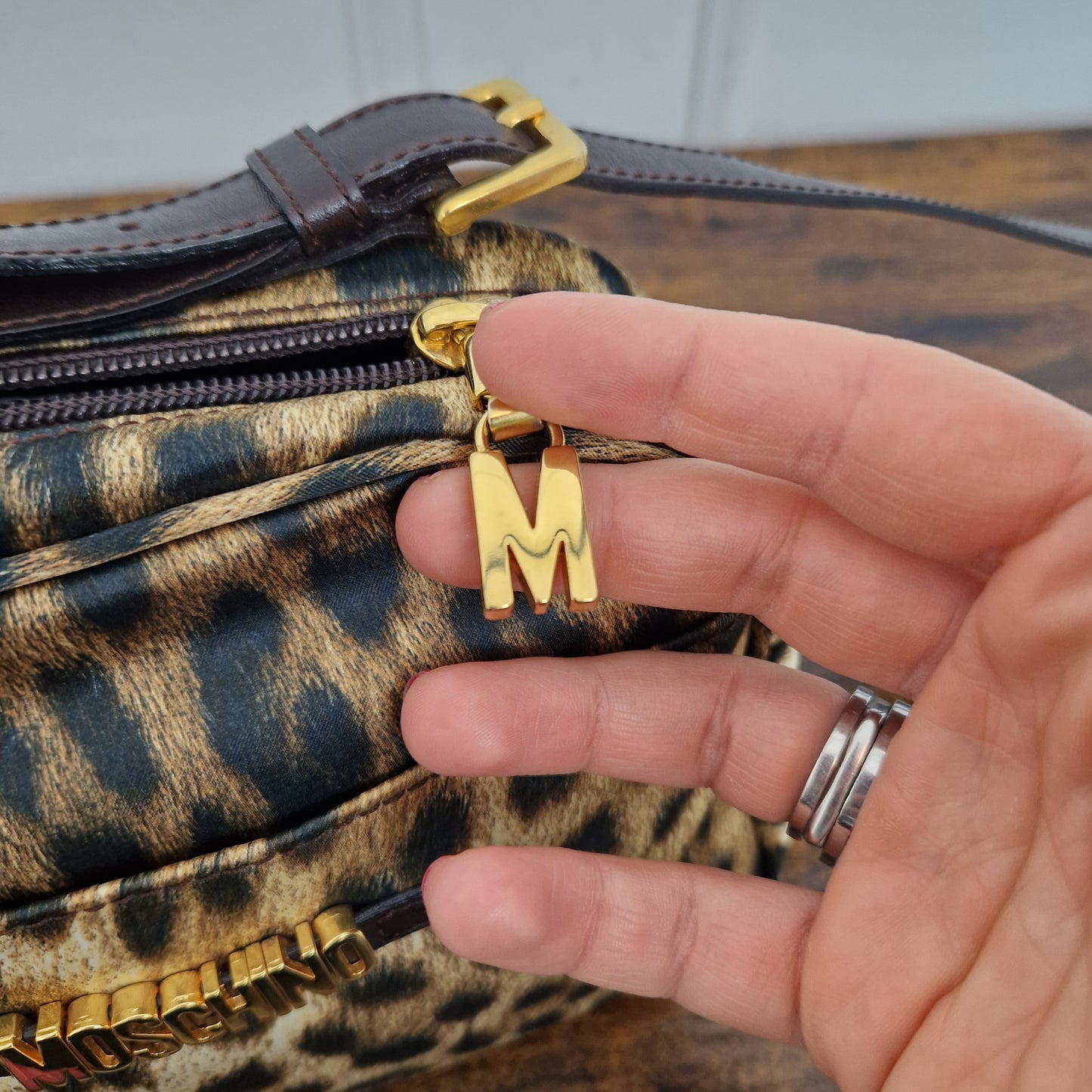 Moschino | Borsa a spalla animalier