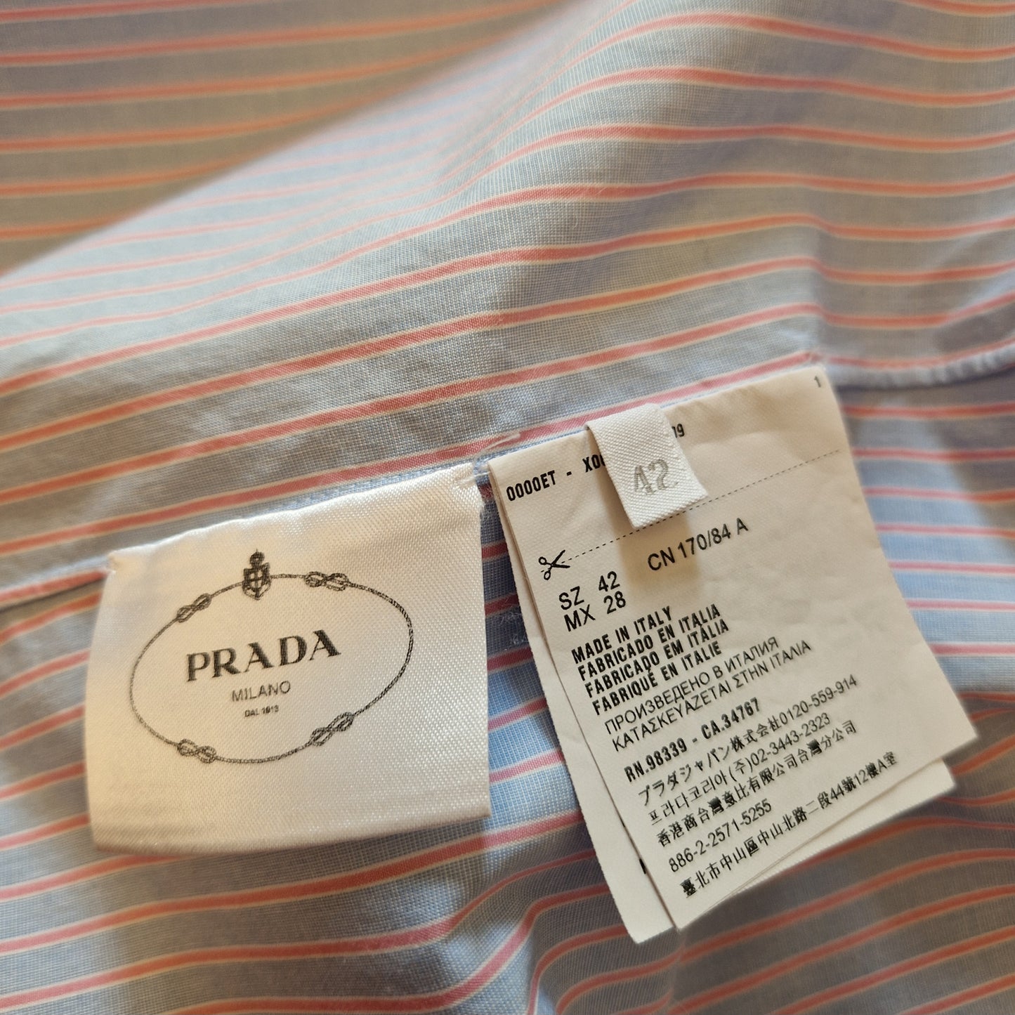 Prada | Camicia a righe 2016