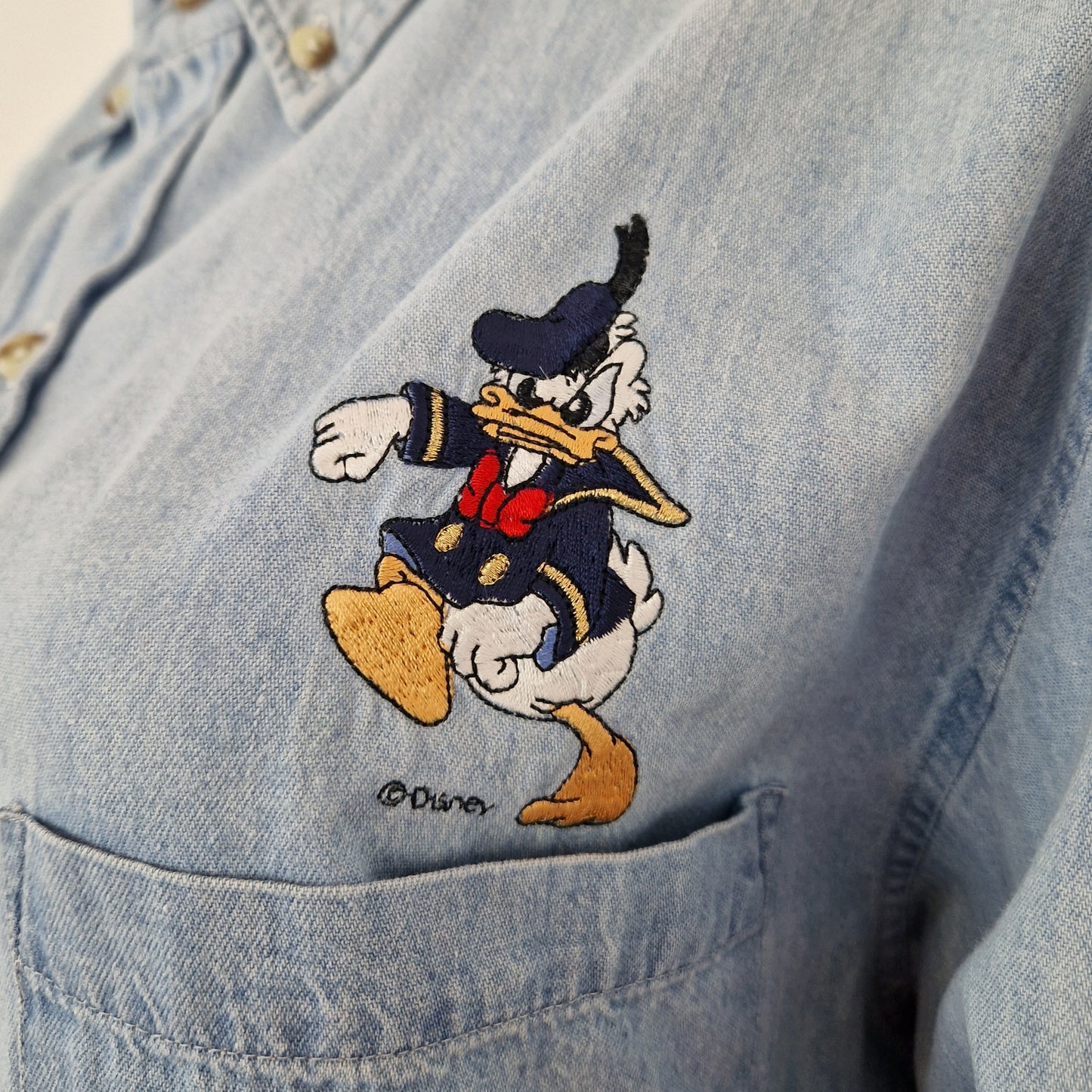 Emmanuel Schvili | Camicia in denim Donald Duck