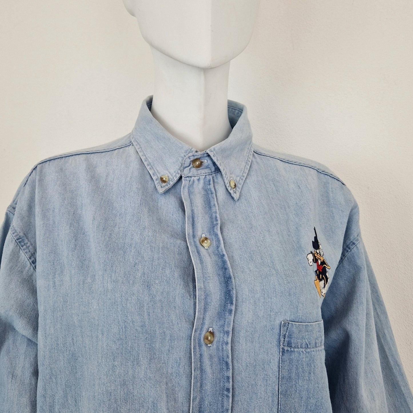 Emmanuel Schvili | Camicia in denim Donald Duck