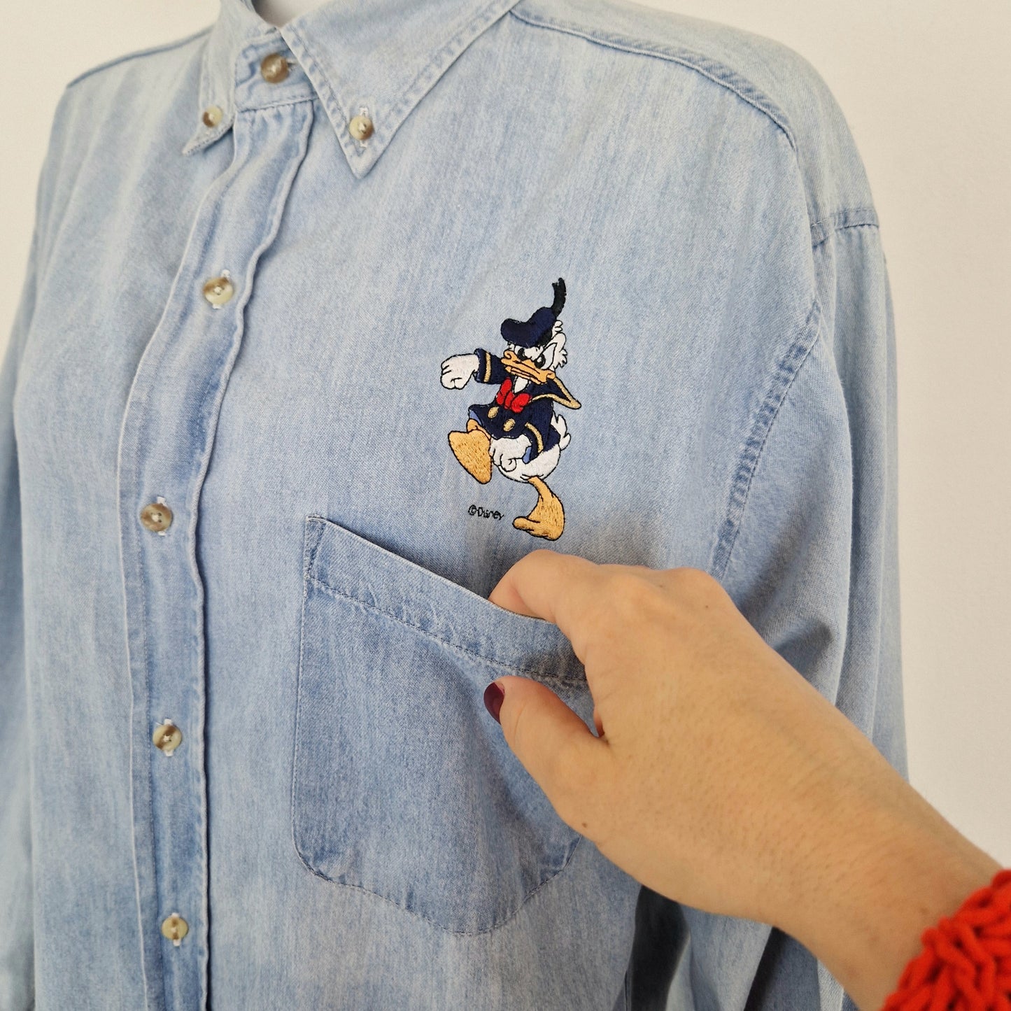 Emmanuel Schvili | Camicia in denim Donald Duck