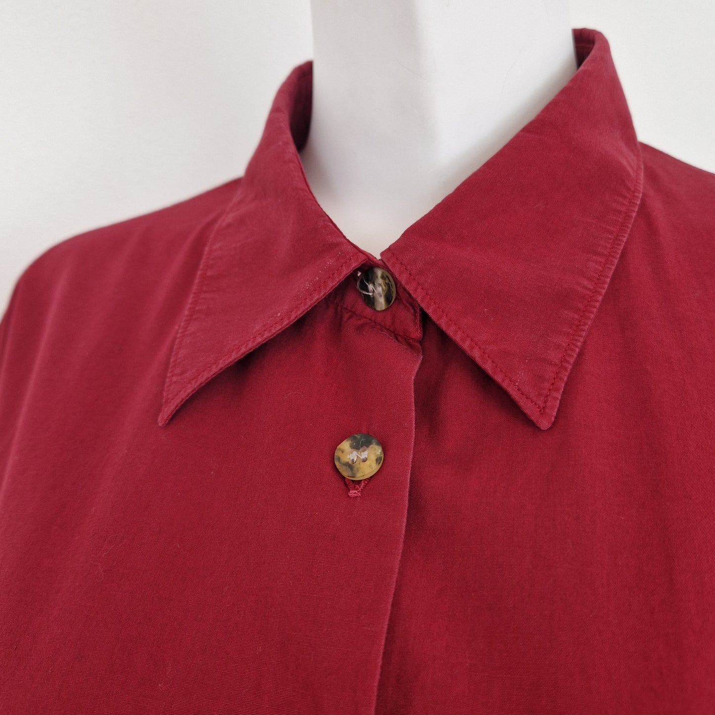 Romeo Gigli | Camicia bordeaux con balze