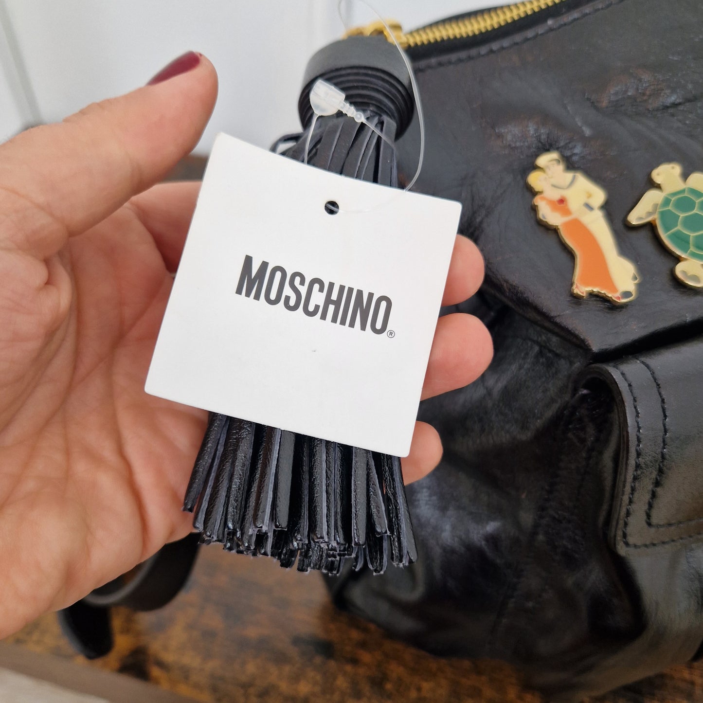 Moschino Couture | Maxi borsa pelle nera