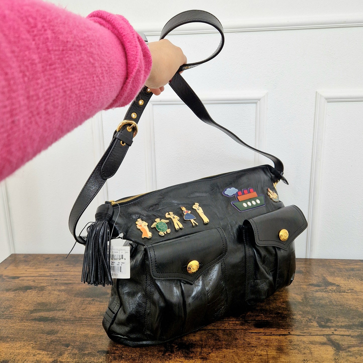 Moschino Couture | Maxi borsa pelle nera