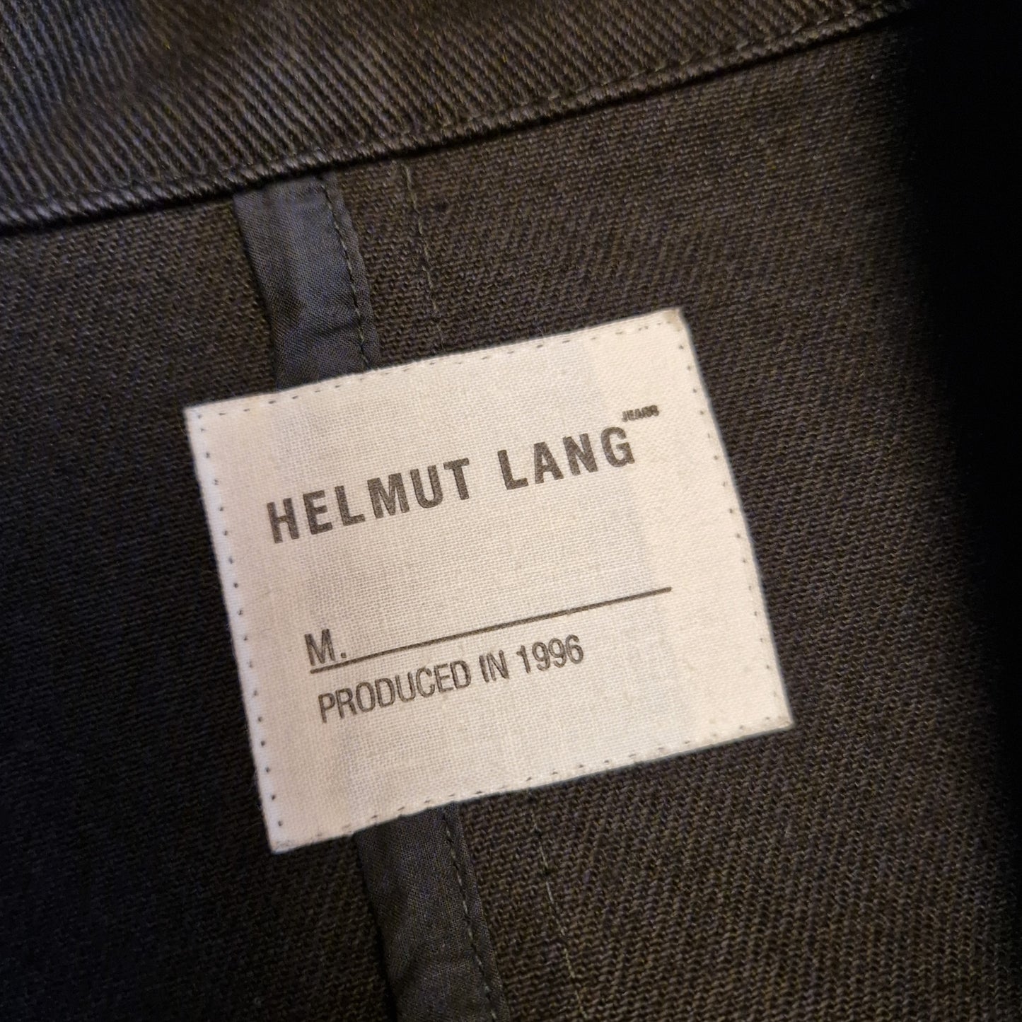 Helmut Lang | Giacca in denim nero 1996