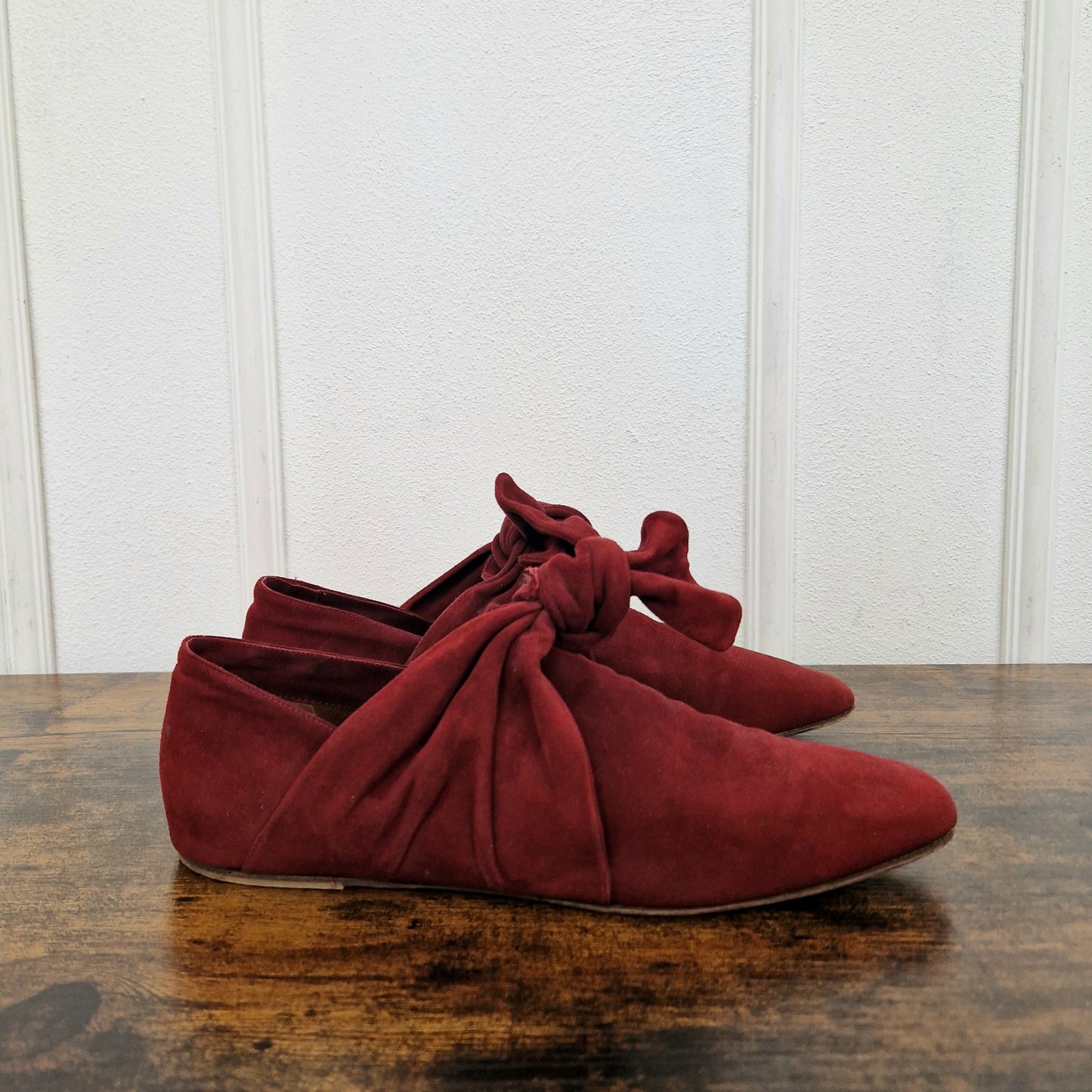 Romeo Gigli | Scarpe vintage camoscio bordeaux